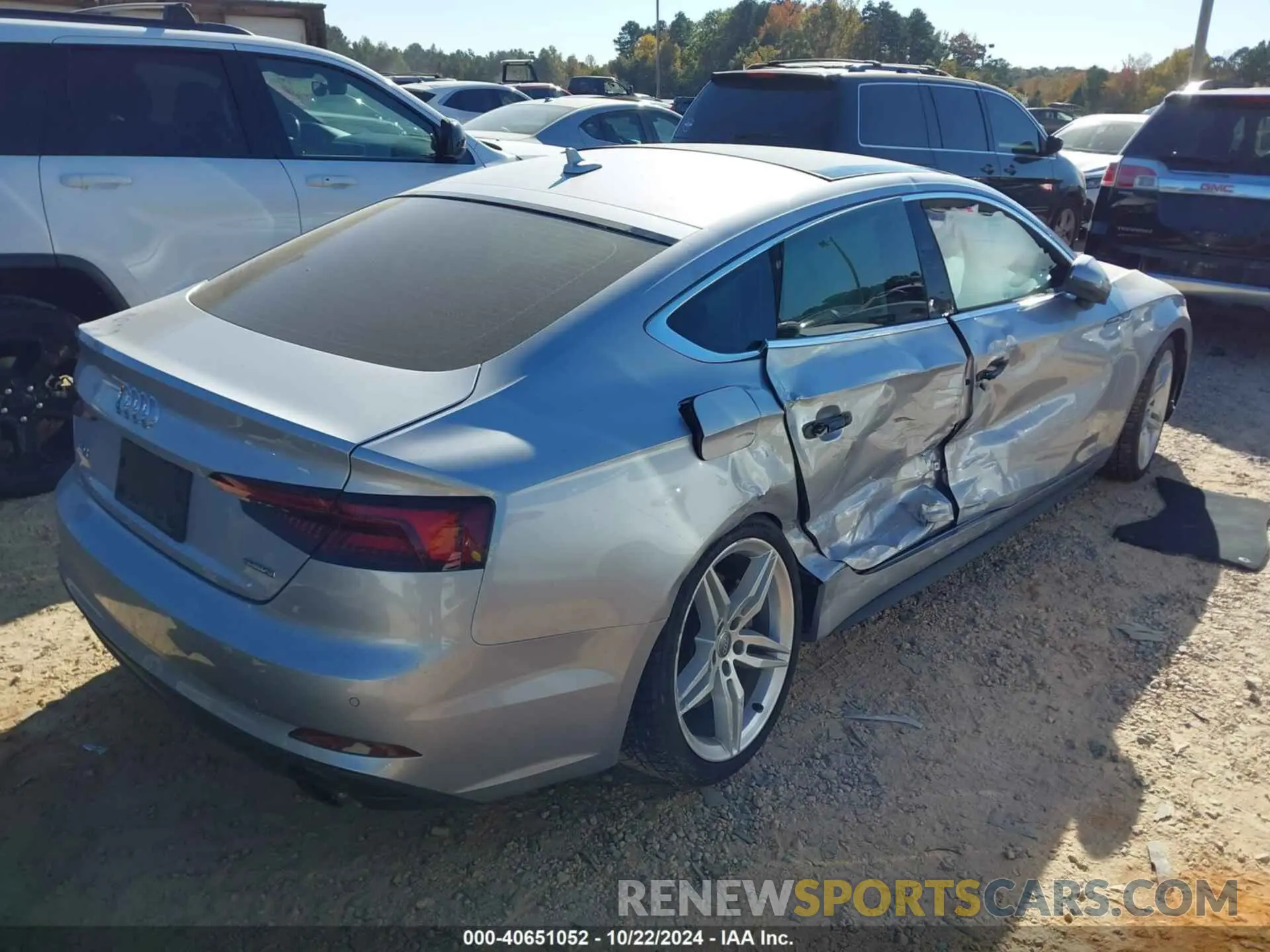 4 Photograph of a damaged car WAUENCF56KA077350 AUDI A5 2019