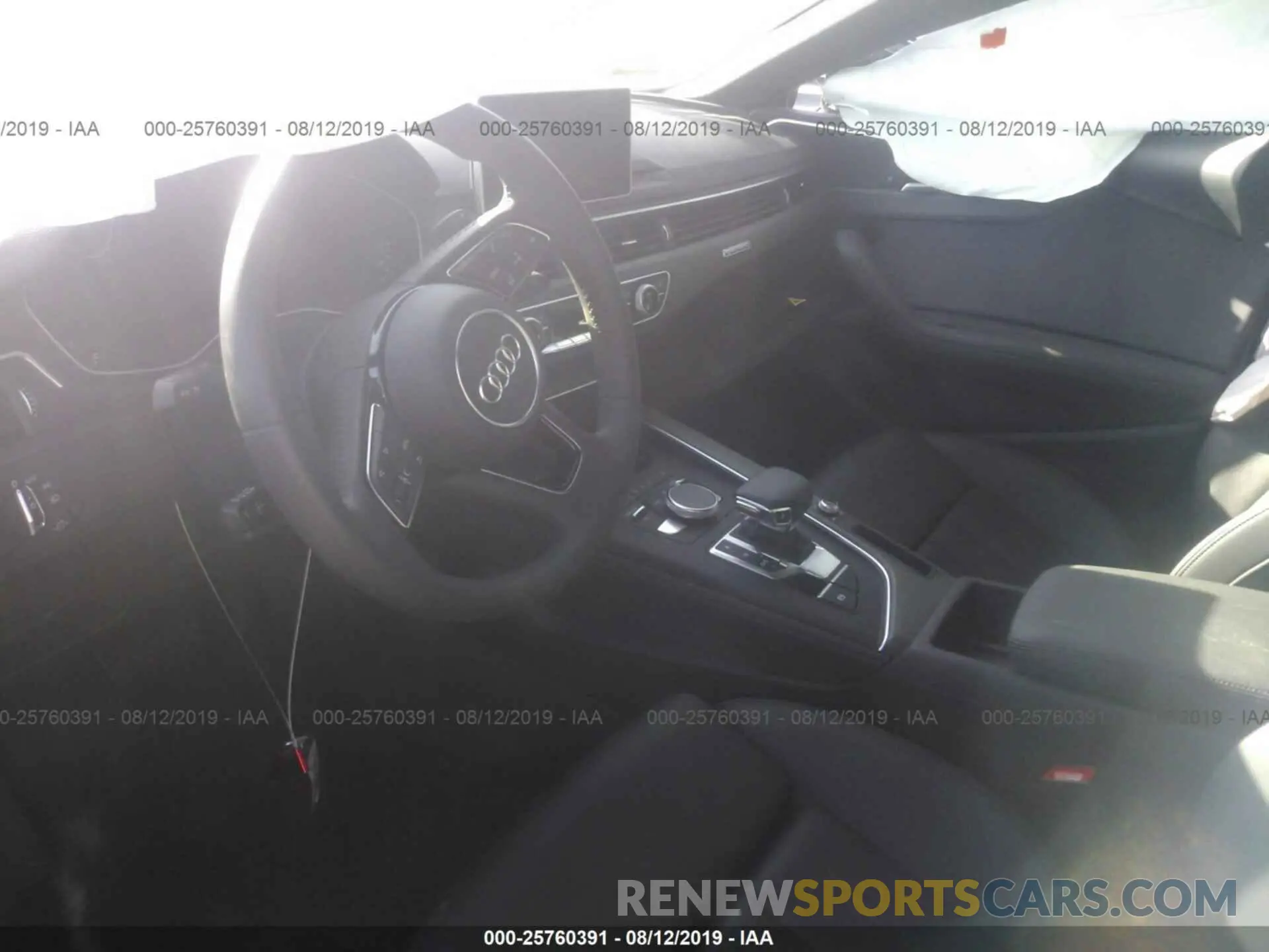 5 Photograph of a damaged car WAUENCF57KA004486 AUDI A5 2019