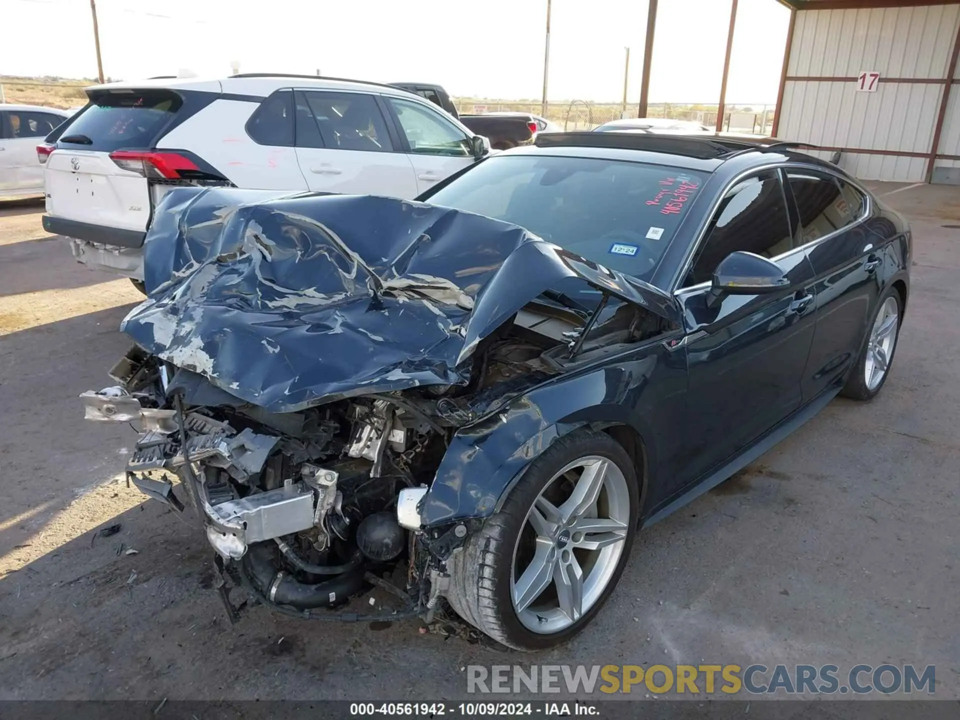 2 Photograph of a damaged car WAUENCF57KA046317 AUDI A5 2019
