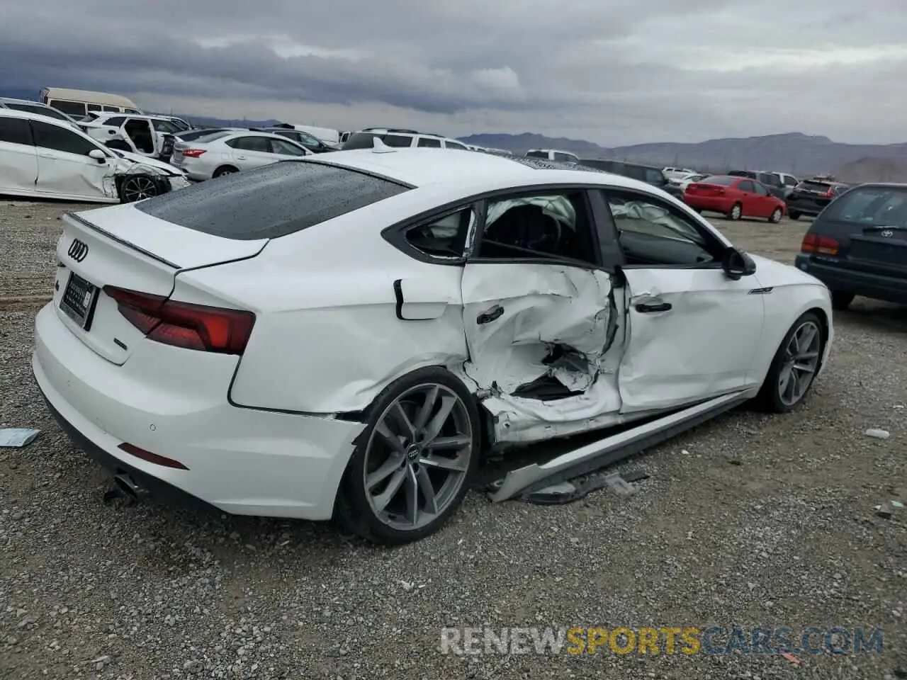 3 Photograph of a damaged car WAUENCF57KA082069 AUDI A5 2019