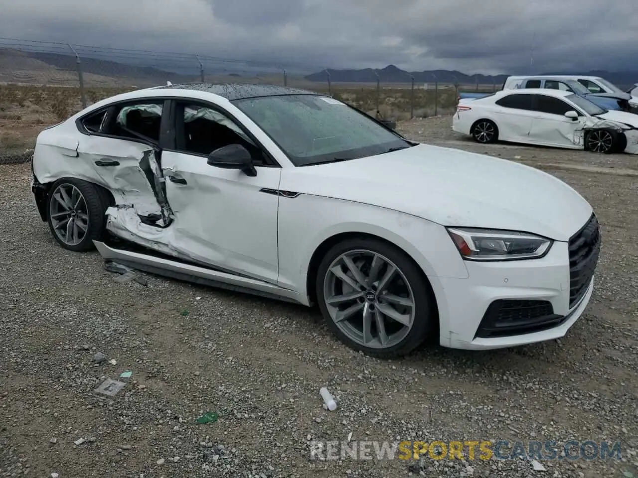 4 Photograph of a damaged car WAUENCF57KA082069 AUDI A5 2019
