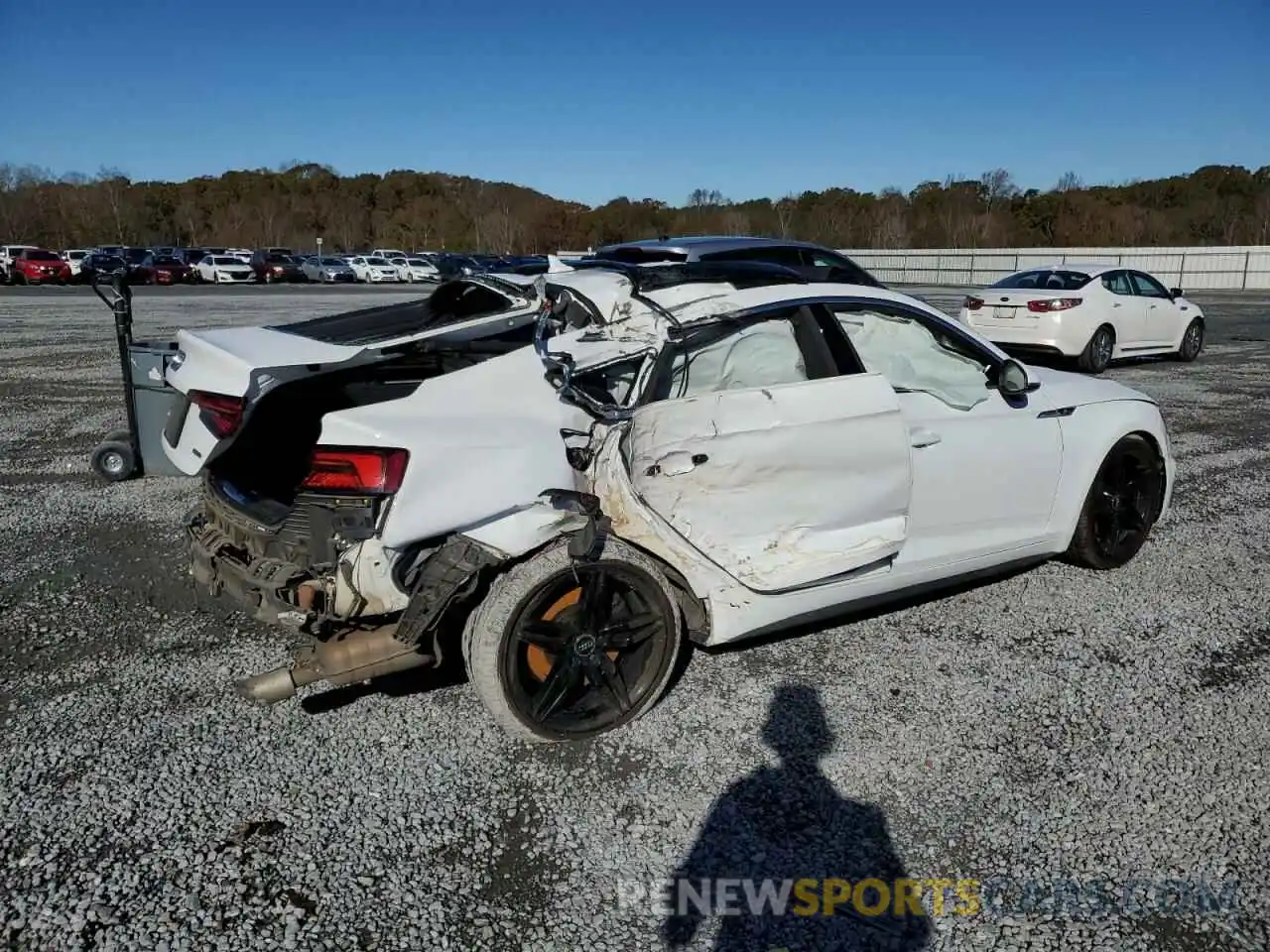 3 Photograph of a damaged car WAUENCF58KA006294 AUDI A5 2019