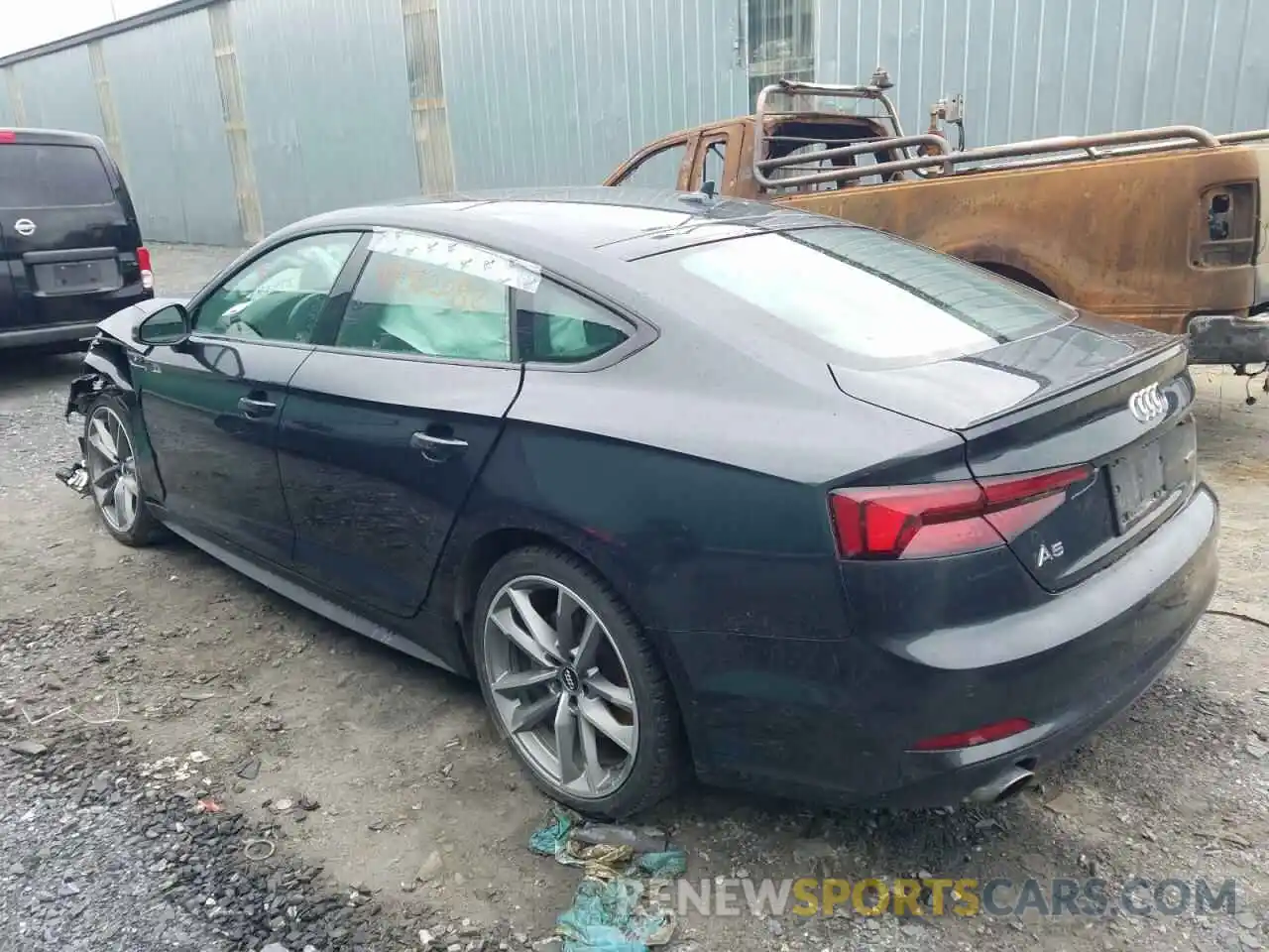 3 Photograph of a damaged car WAUENCF58KA011396 AUDI A5 2019