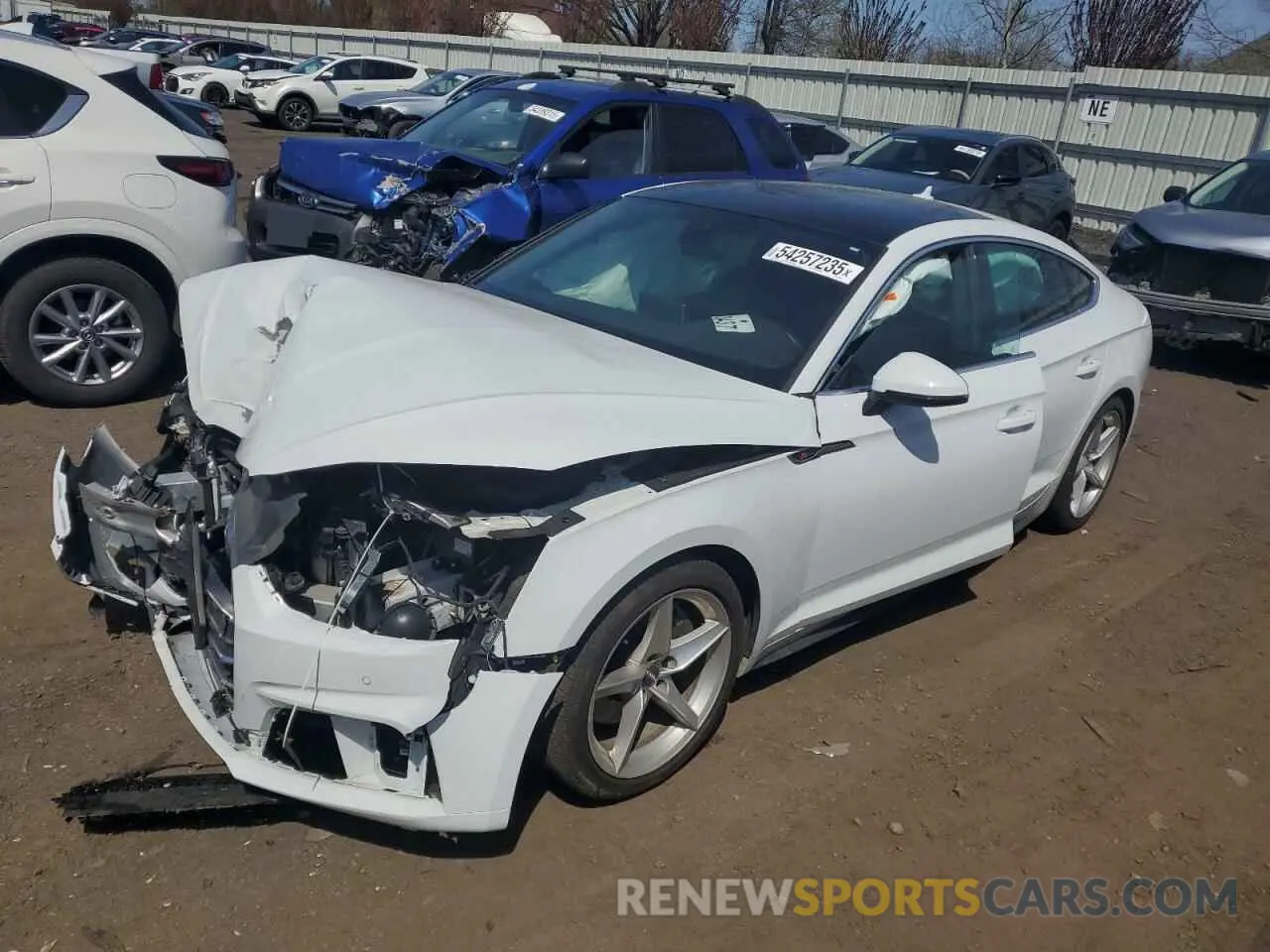 1 Photograph of a damaged car WAUENCF5XKA005051 AUDI A5 2019