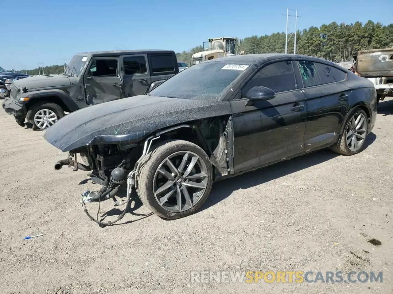 1 Photograph of a damaged car WAUENCF5XKA077867 AUDI A5 2019