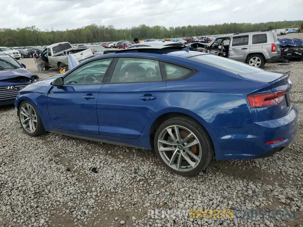 2 Photograph of a damaged car WAUENDF55KA008896 AUDI A5 2019