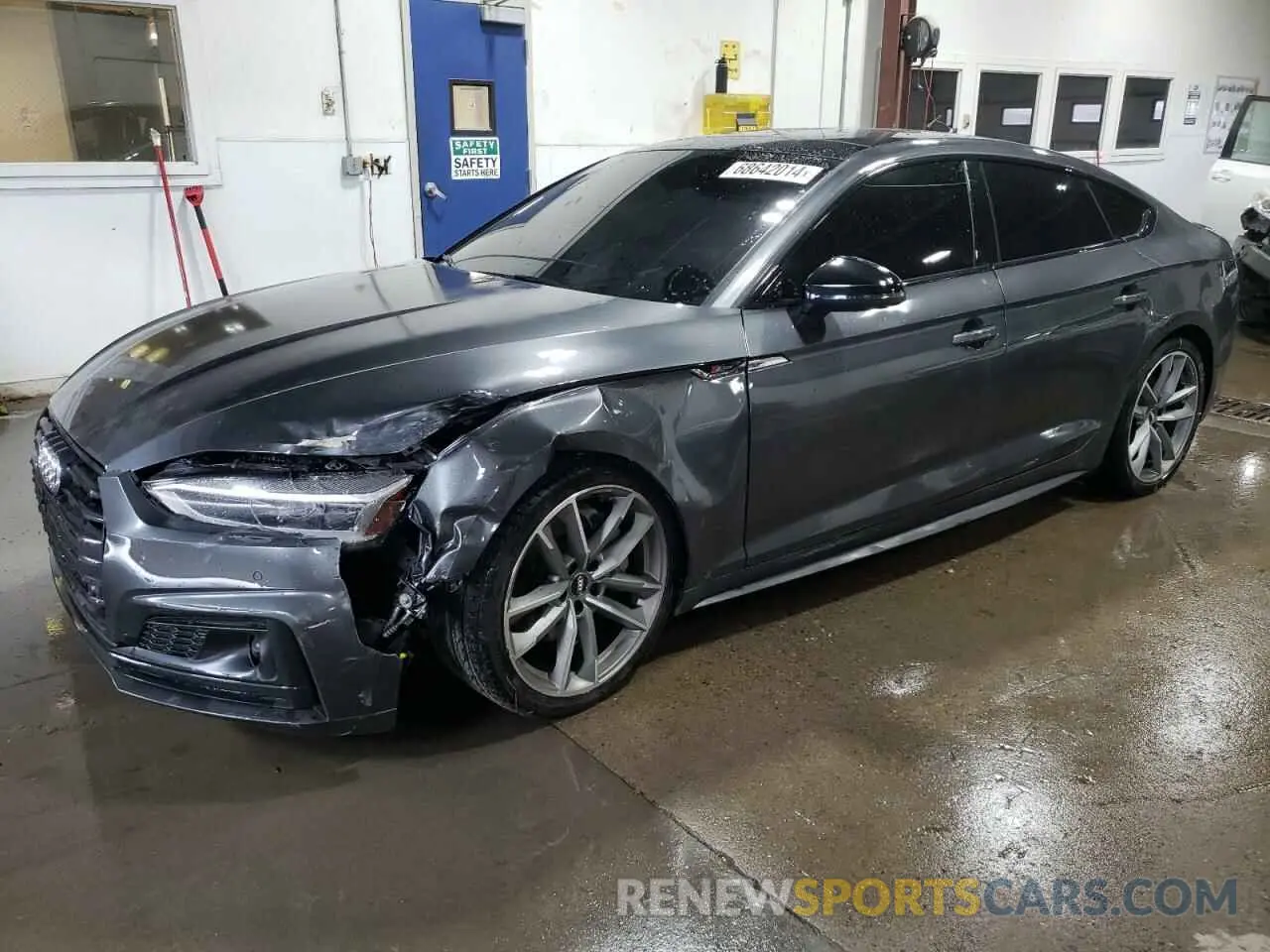 1 Photograph of a damaged car WAUFNCF54KA071275 AUDI A5 2019