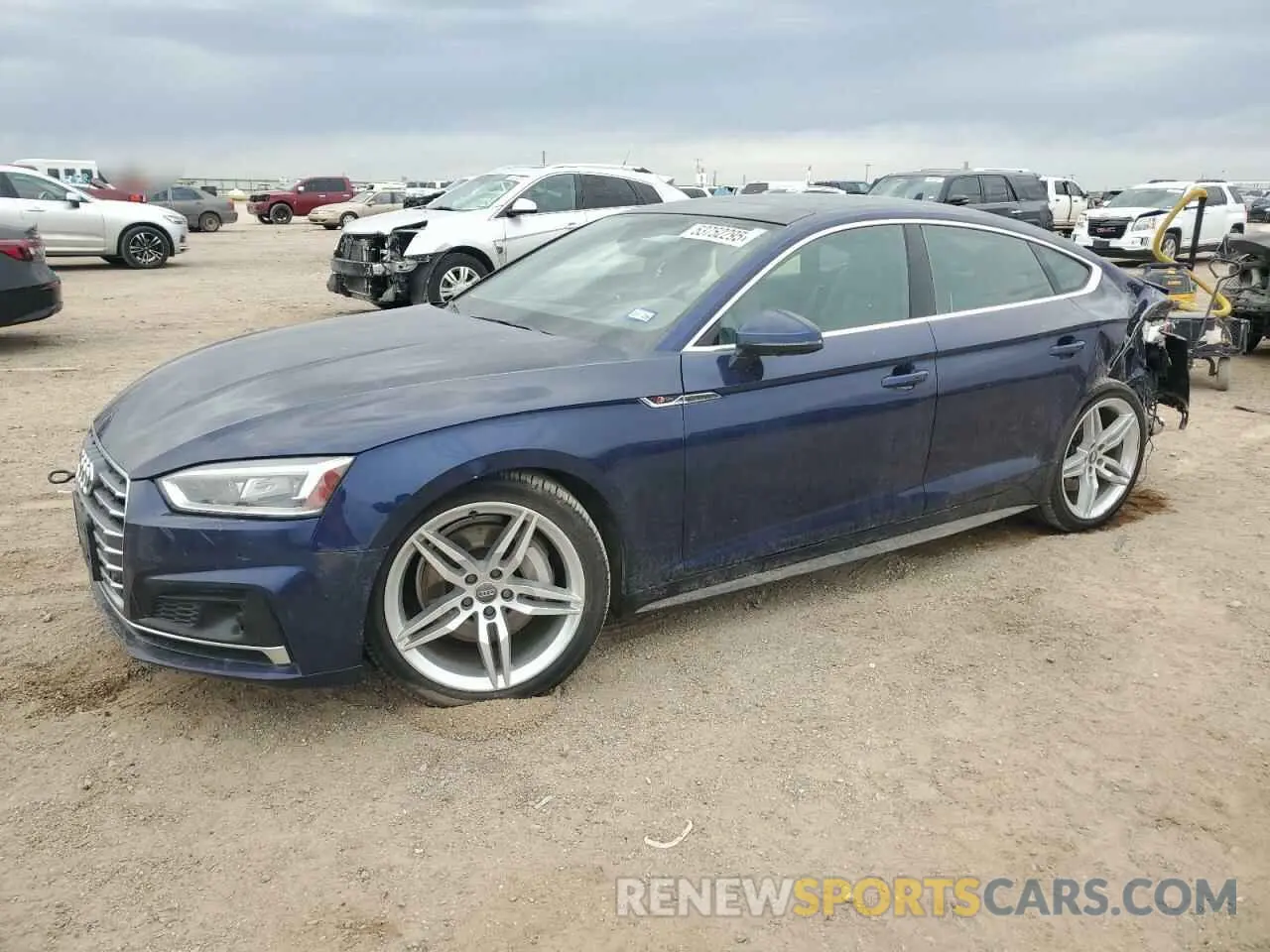 1 Photograph of a damaged car WAUFNCF55KA016432 AUDI A5 2019