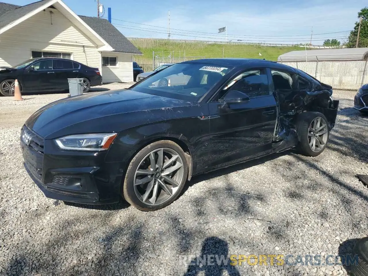 1 Photograph of a damaged car WAUFNCF56KA023860 AUDI A5 2019