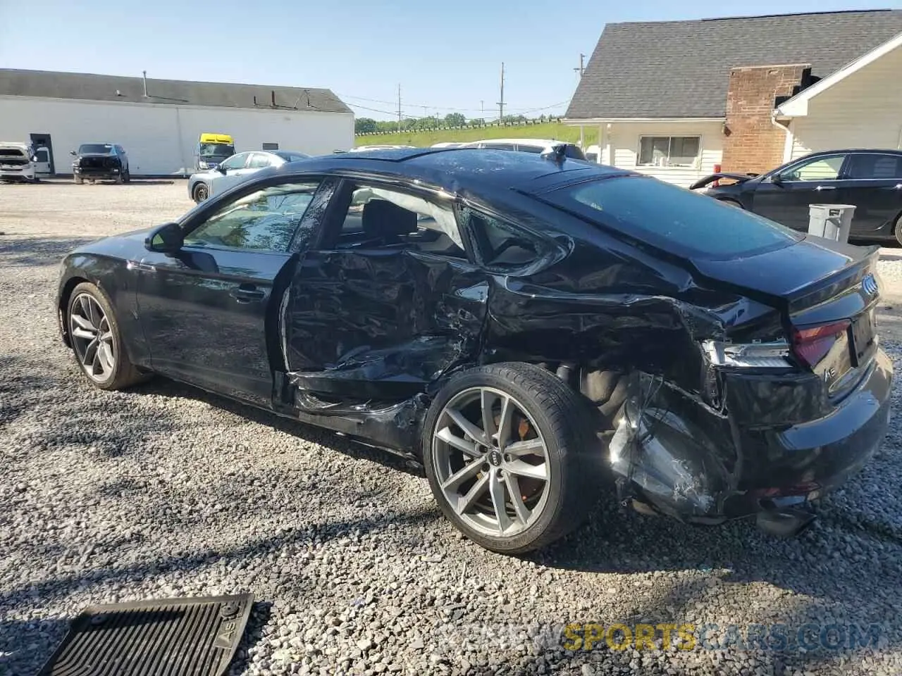 2 Photograph of a damaged car WAUFNCF56KA023860 AUDI A5 2019