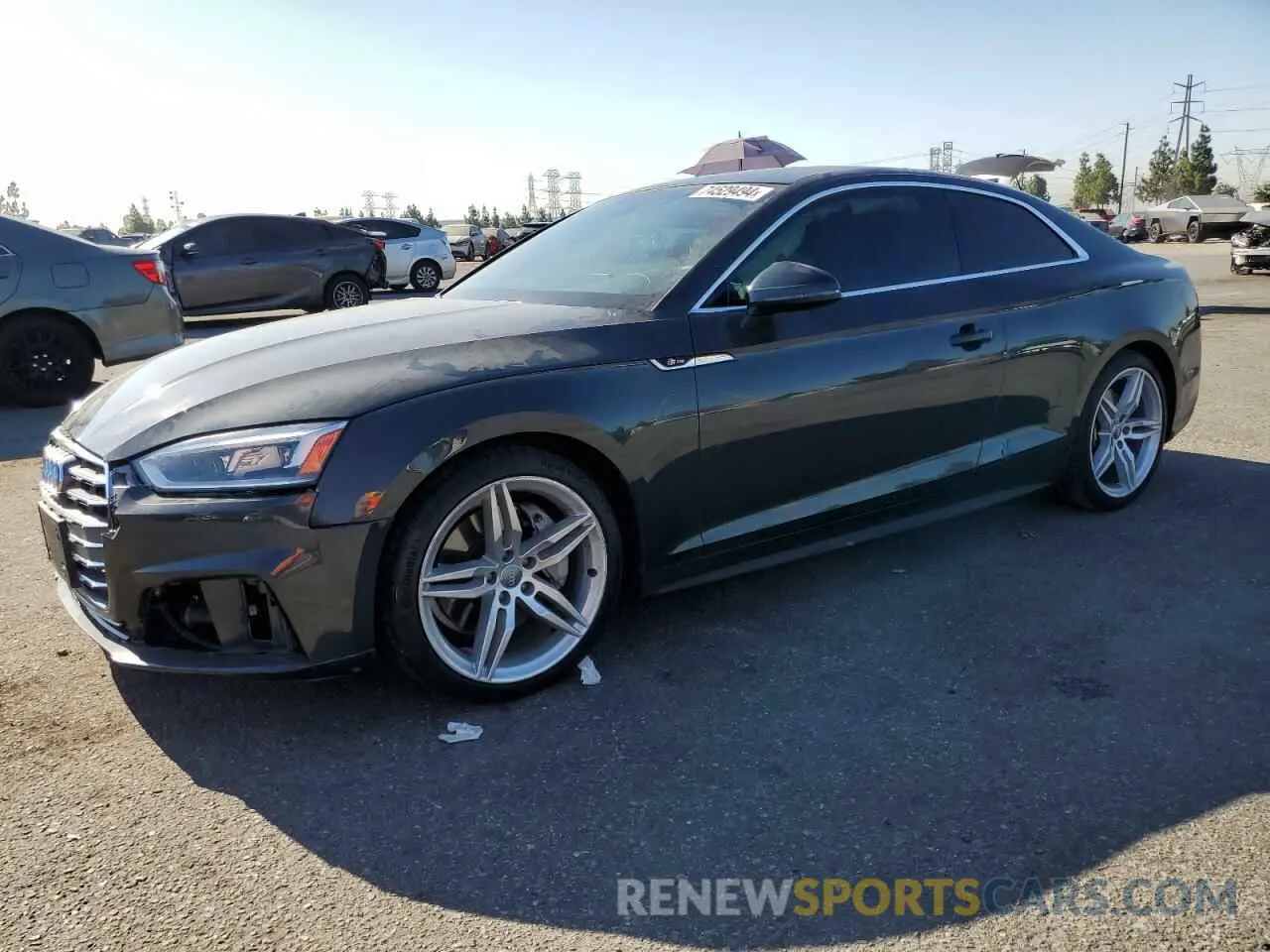 1 Photograph of a damaged car WAUSNAF52KA058821 AUDI A5 2019