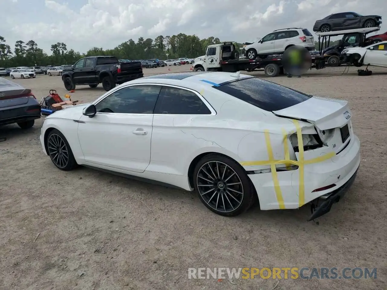 2 Photograph of a damaged car WAUSNAF53KA019395 AUDI A5 2019