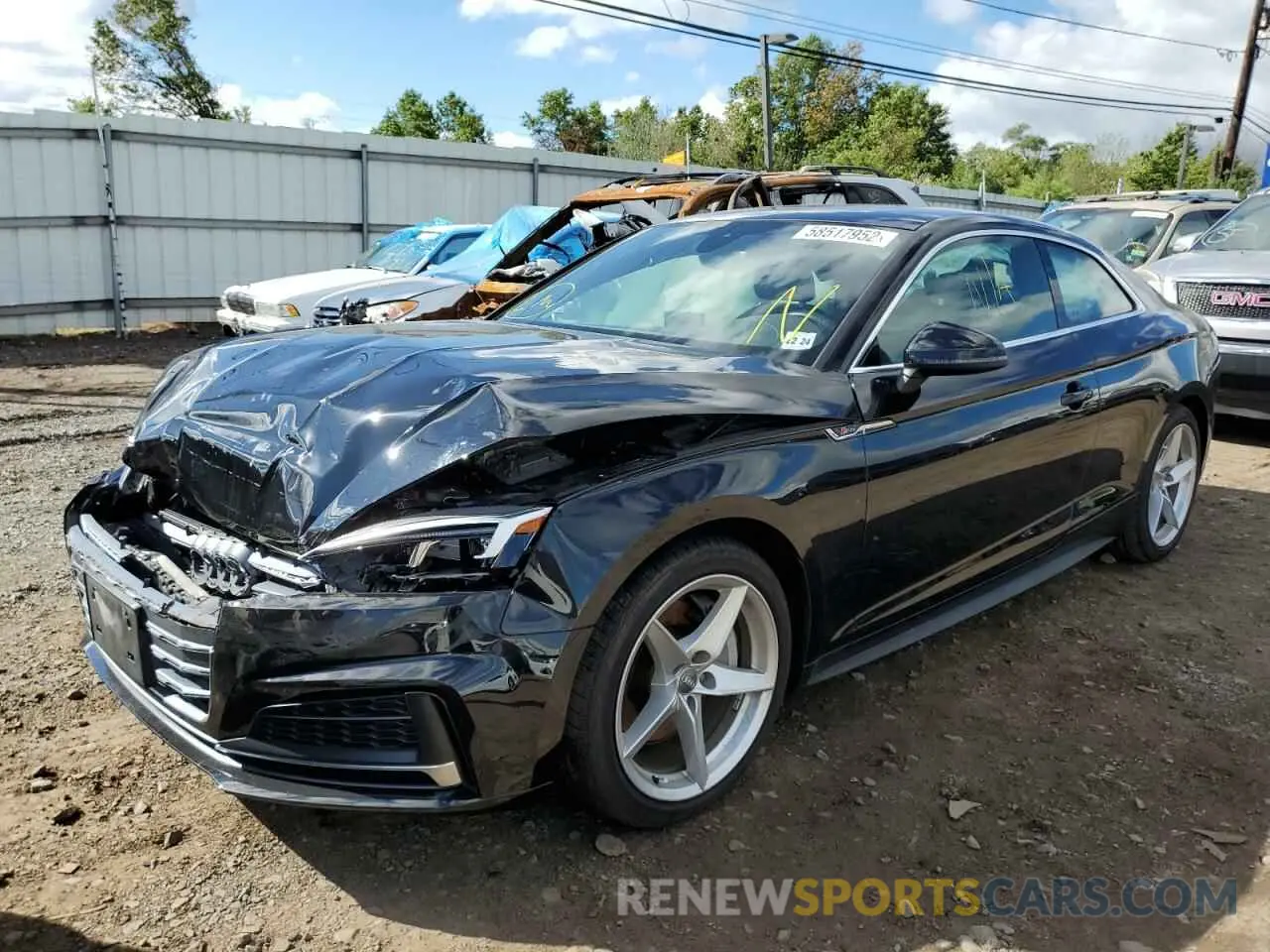 2 Photograph of a damaged car WAUSNAF53KA081282 AUDI A5 2019