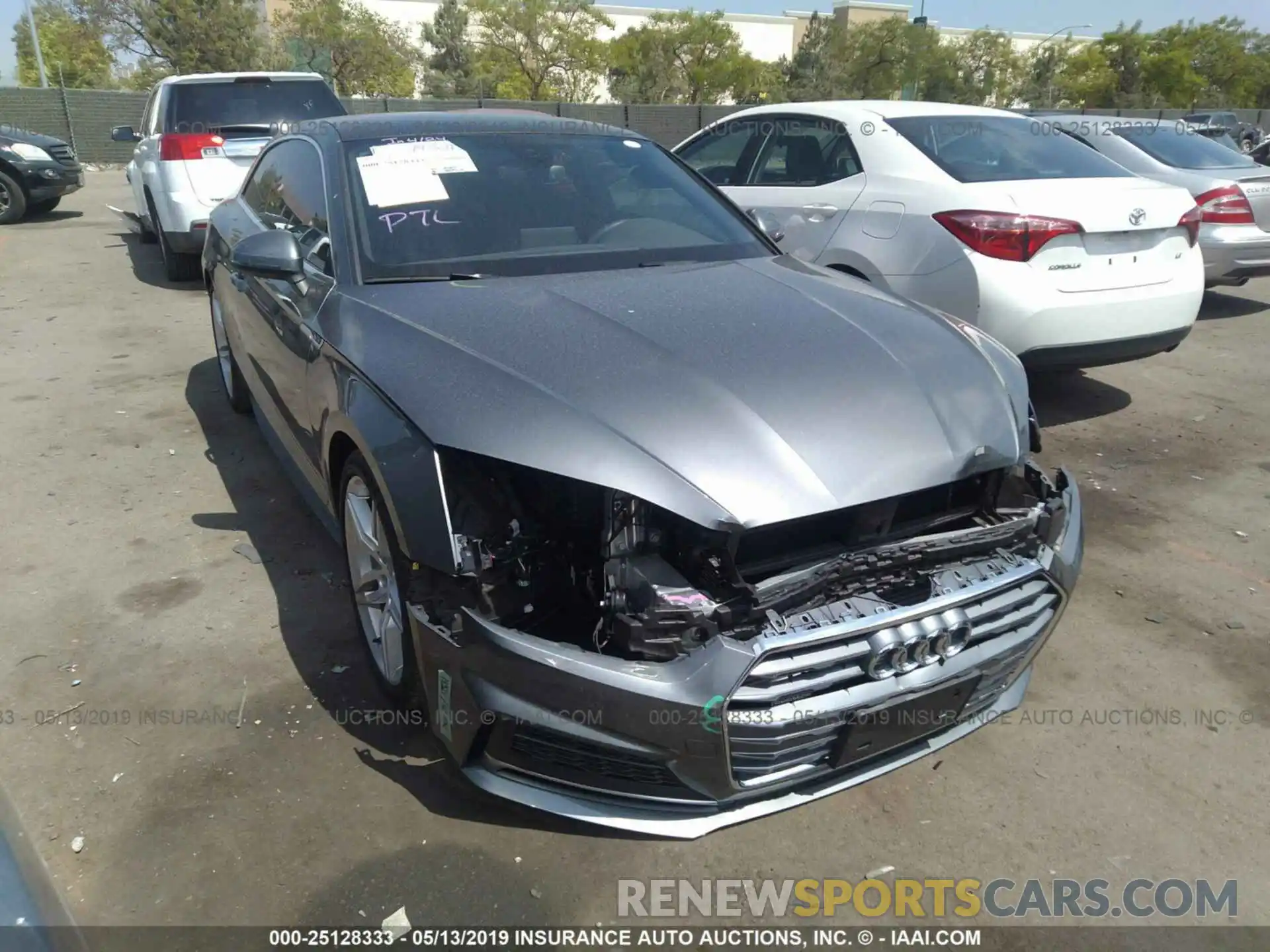 1 Photograph of a damaged car WAUSNAF55KA016417 AUDI A5 2019