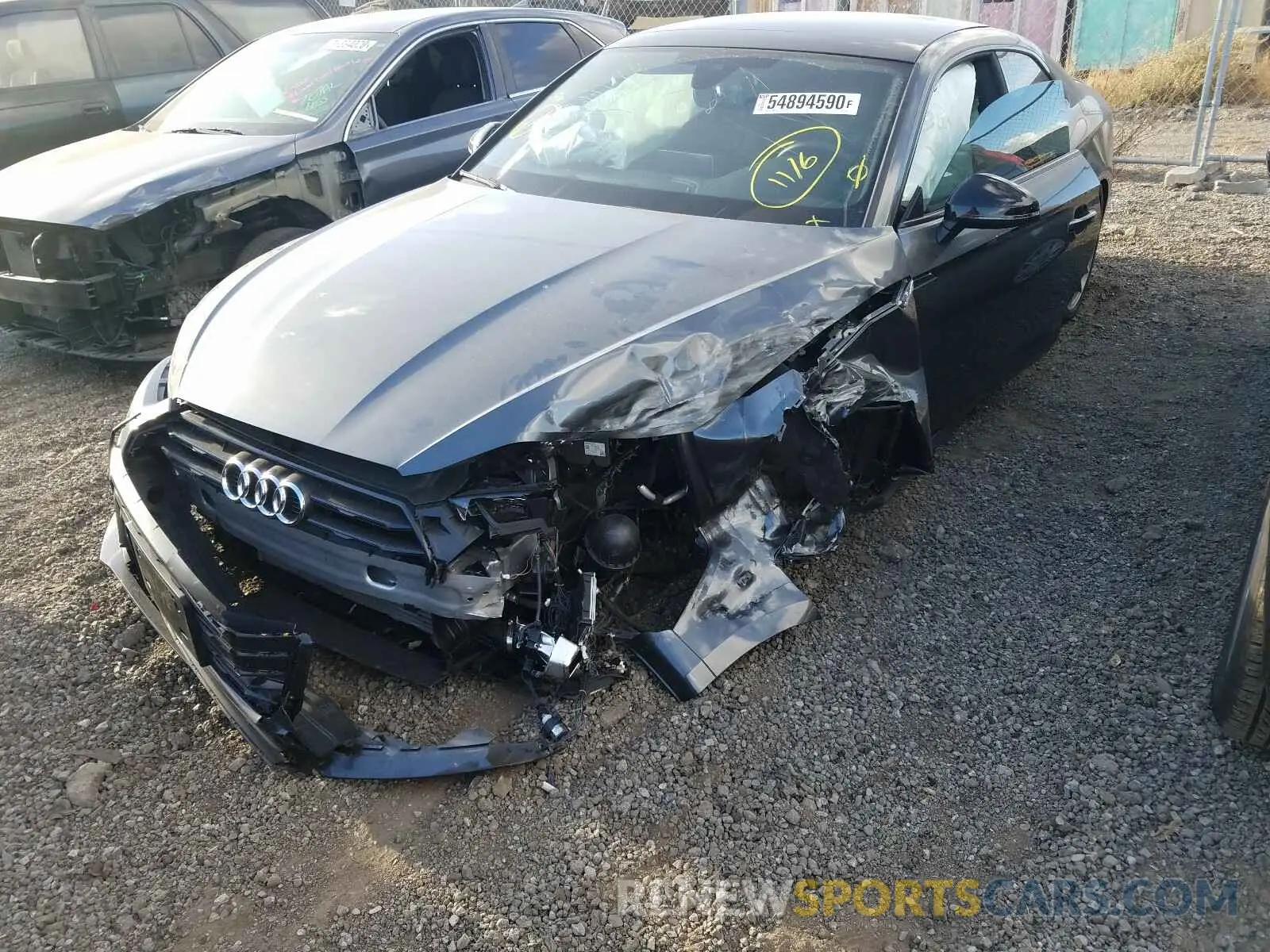 2 Photograph of a damaged car WAUTNAF51KA016175 AUDI A5 2019