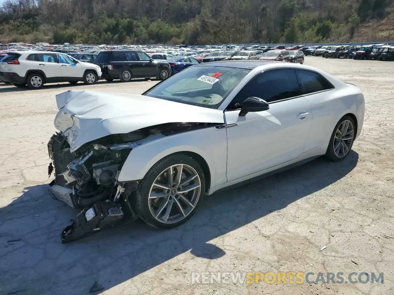 1 Photograph of a damaged car WAUTNAF51KA022042 AUDI A5 2019