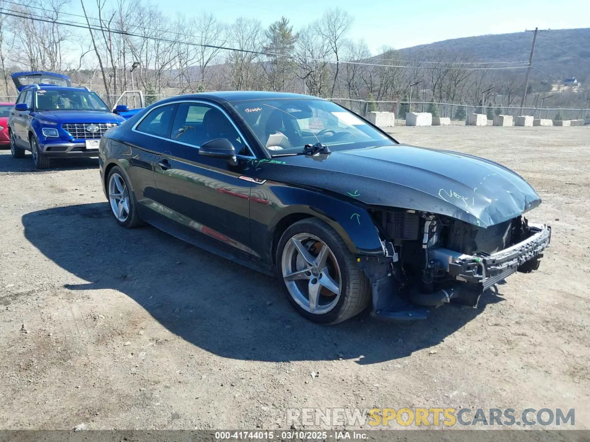 1 Photograph of a damaged car WAUTNAF54KA026957 AUDI A5 2019