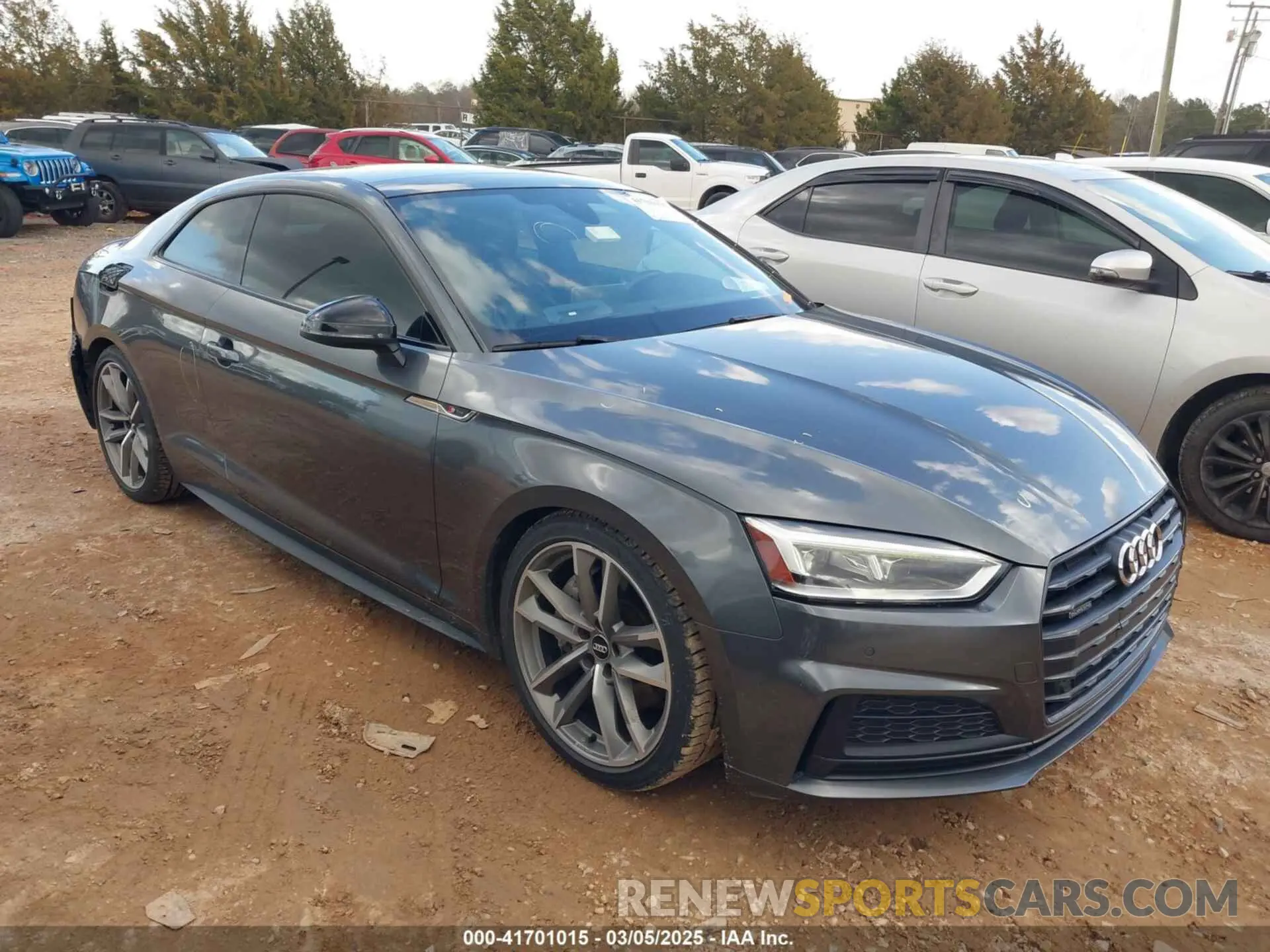1 Photograph of a damaged car WAUTNAF56KA061936 AUDI A5 2019