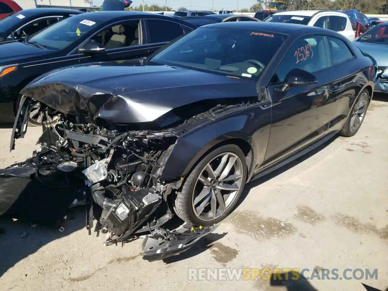 2 Photograph of a damaged car WAUUNAF52KA016836 AUDI A5 2019