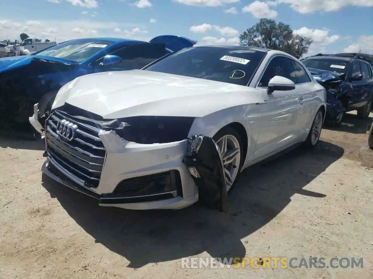 2 Photograph of a damaged car WAUUNAF58KA005095 AUDI A5 2019