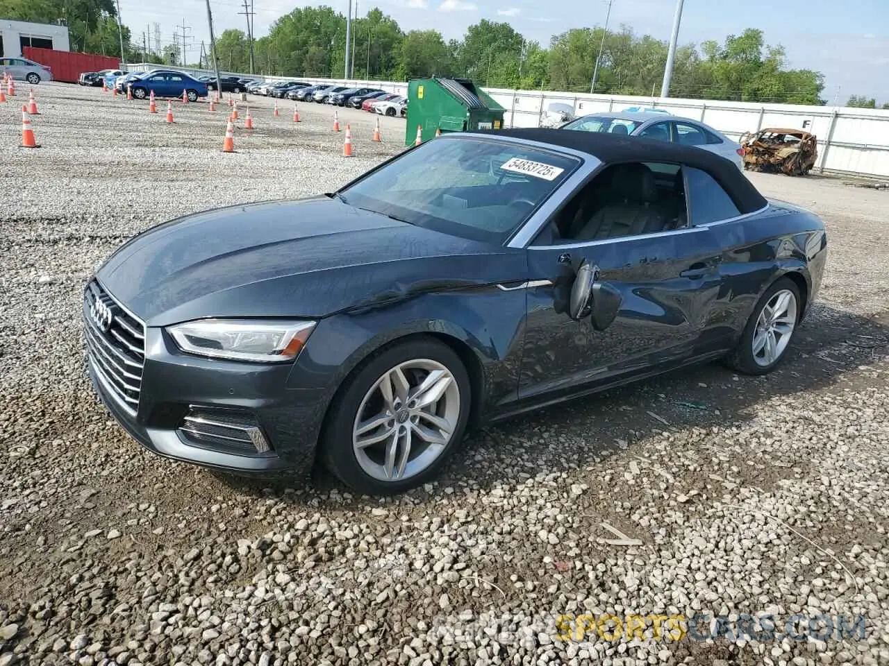 1 Photograph of a damaged car WAUYNGF52KN008717 AUDI A5 2019