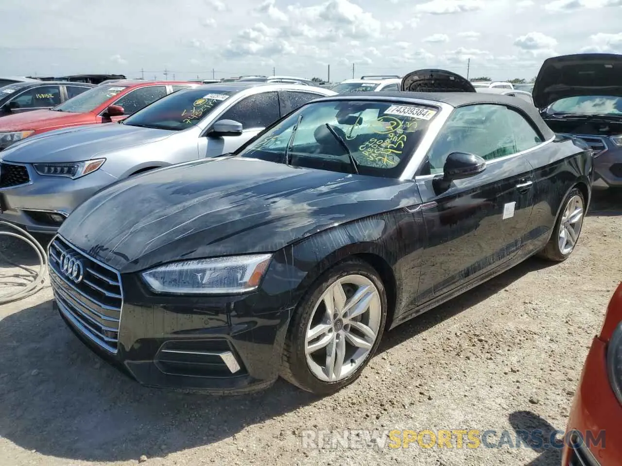 1 Photograph of a damaged car WAUYNGF55KN007979 AUDI A5 2019