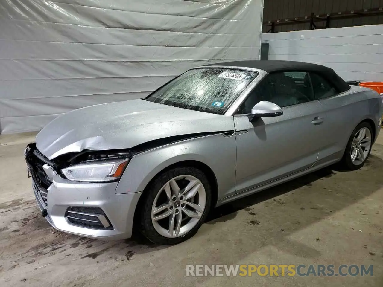 1 Photograph of a damaged car WAUYNGF56KN001933 AUDI A5 2019
