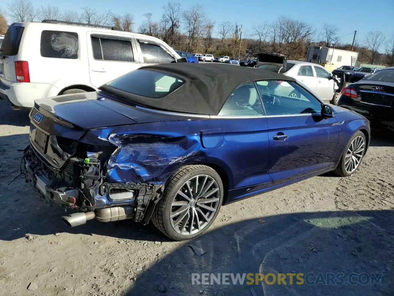 3 Photograph of a damaged car WAUYNGF56KN005142 AUDI A5 2019