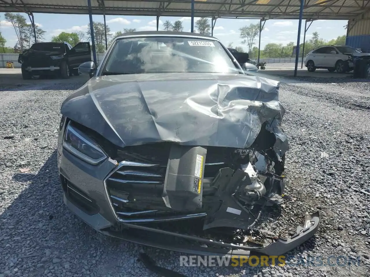 5 Photograph of a damaged car WAUYNGF57KN006025 AUDI A5 2019