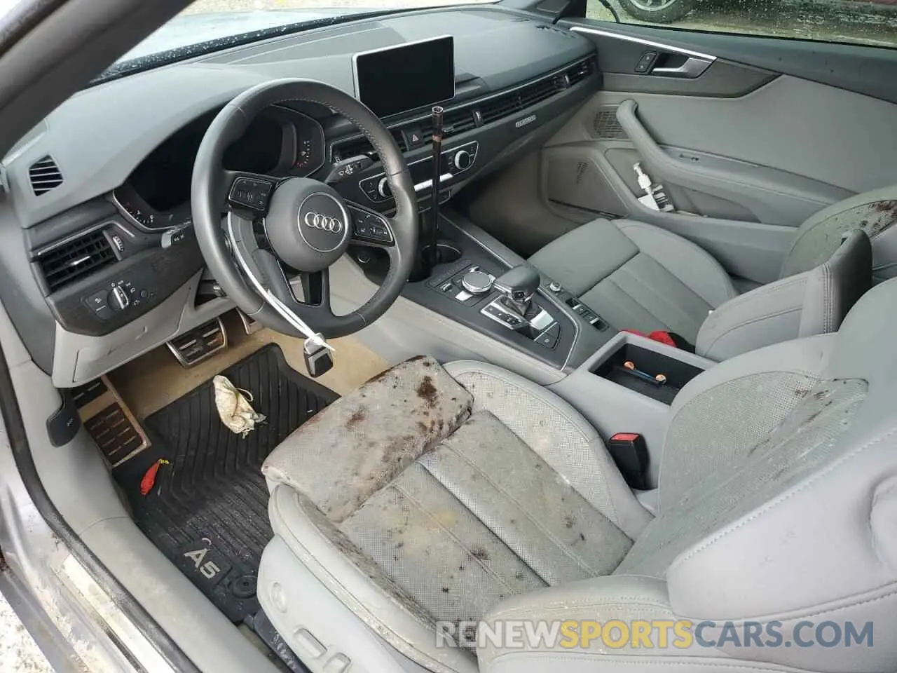 8 Photograph of a damaged car WAUYNGF57KN008969 AUDI A5 2019