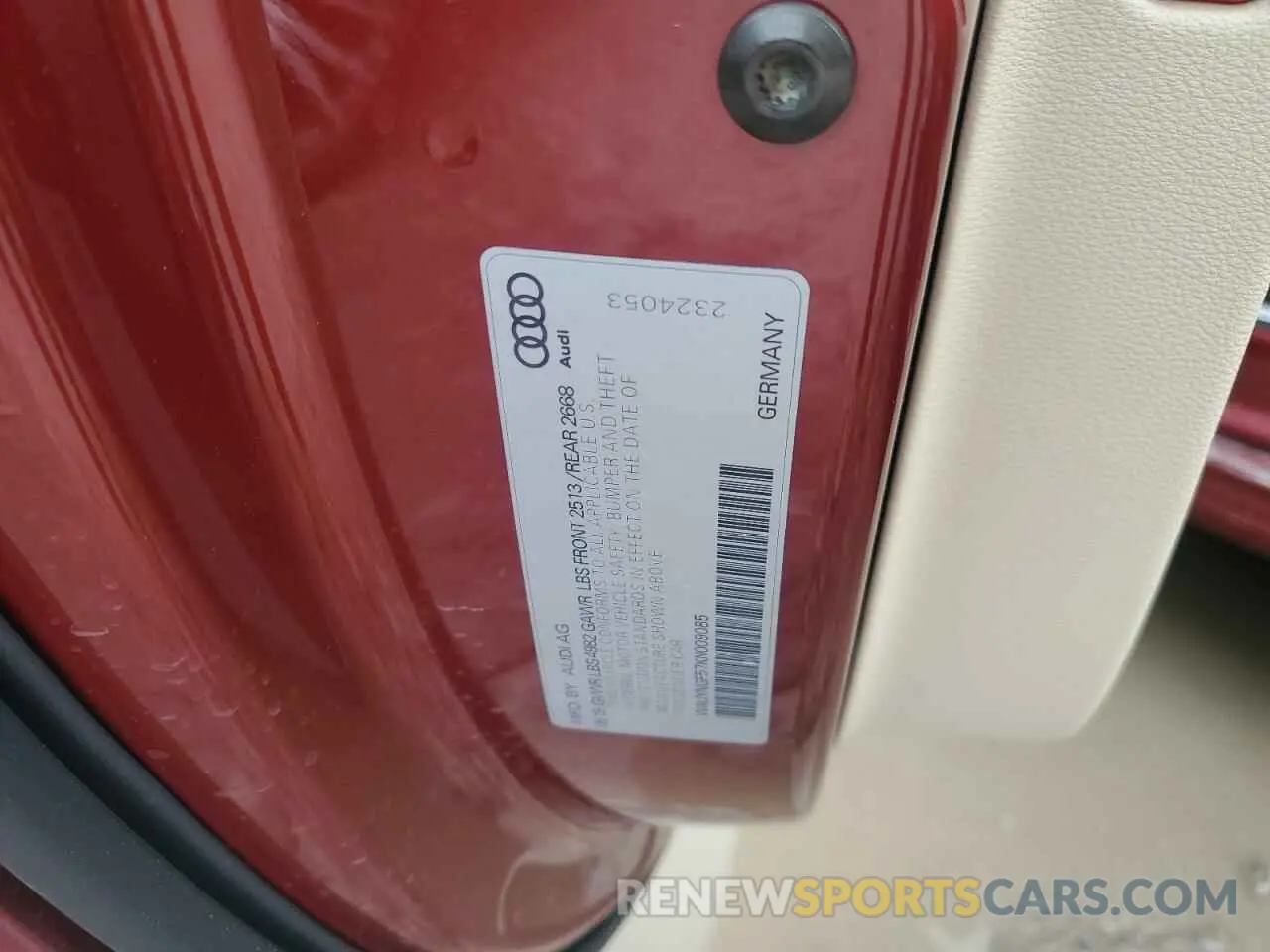 13 Photograph of a damaged car WAUYNGF57KN009085 AUDI A5 2019