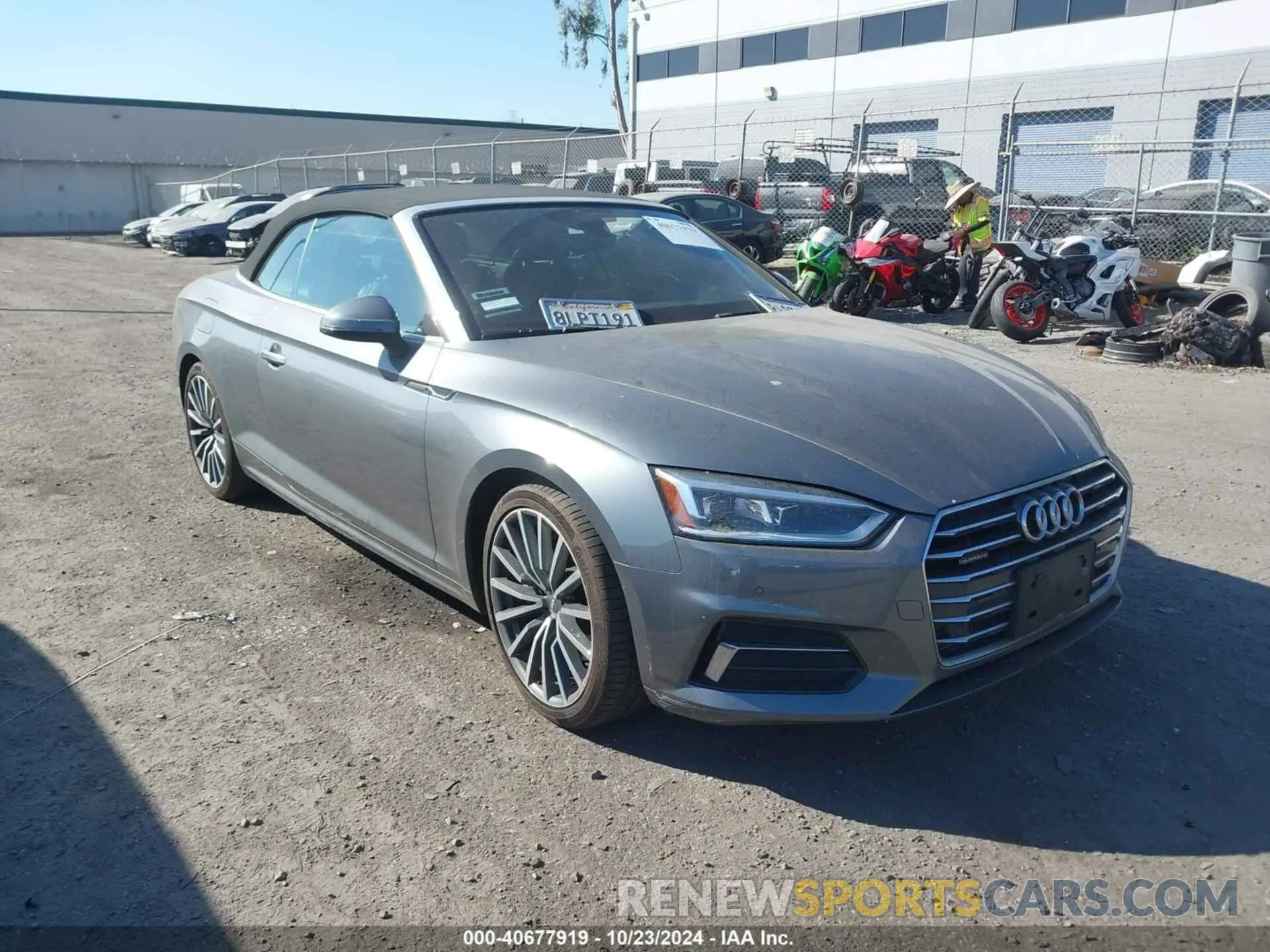 1 Photograph of a damaged car WAUYNGF59KN002817 AUDI A5 2019