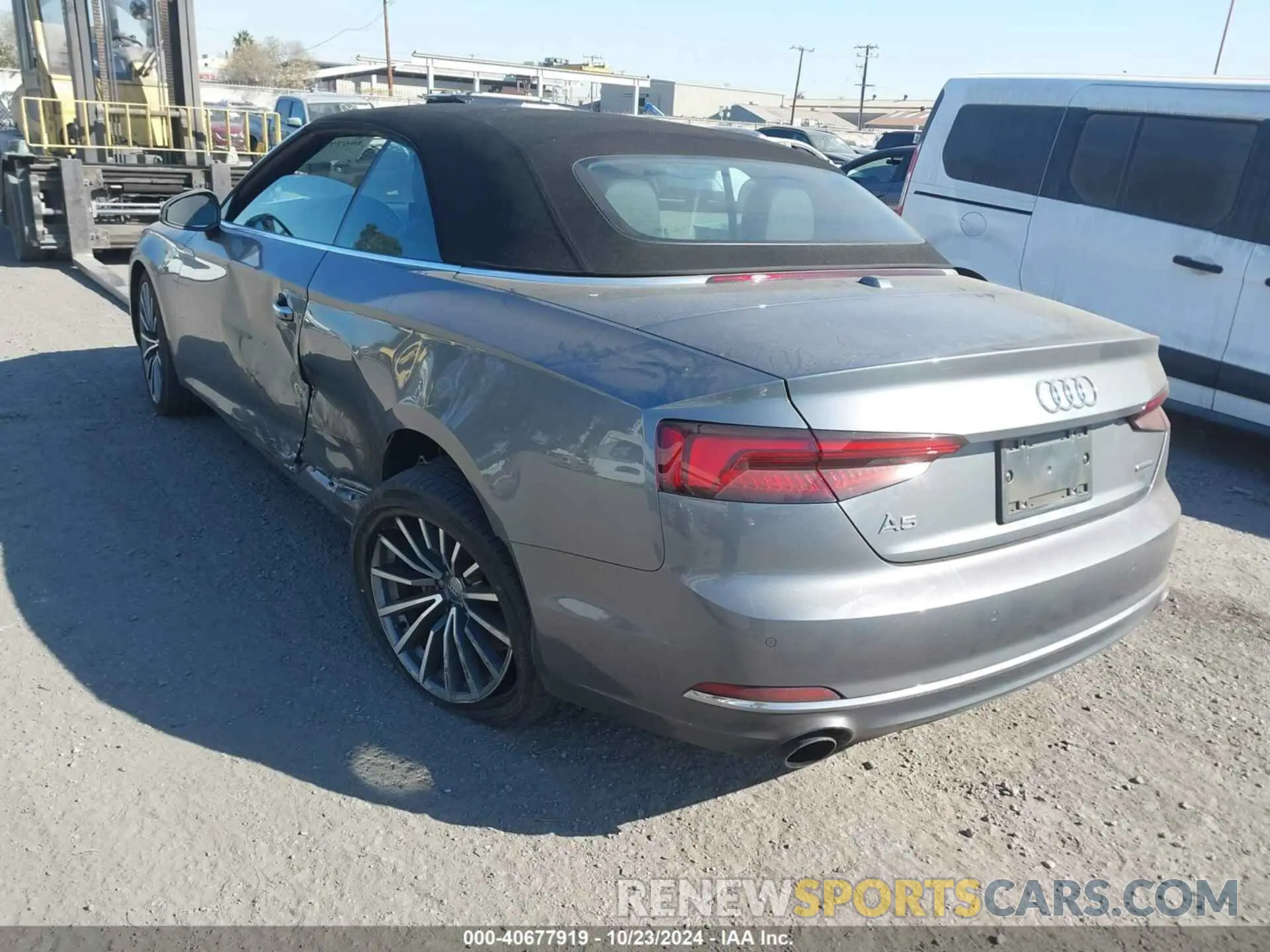 3 Photograph of a damaged car WAUYNGF59KN002817 AUDI A5 2019
