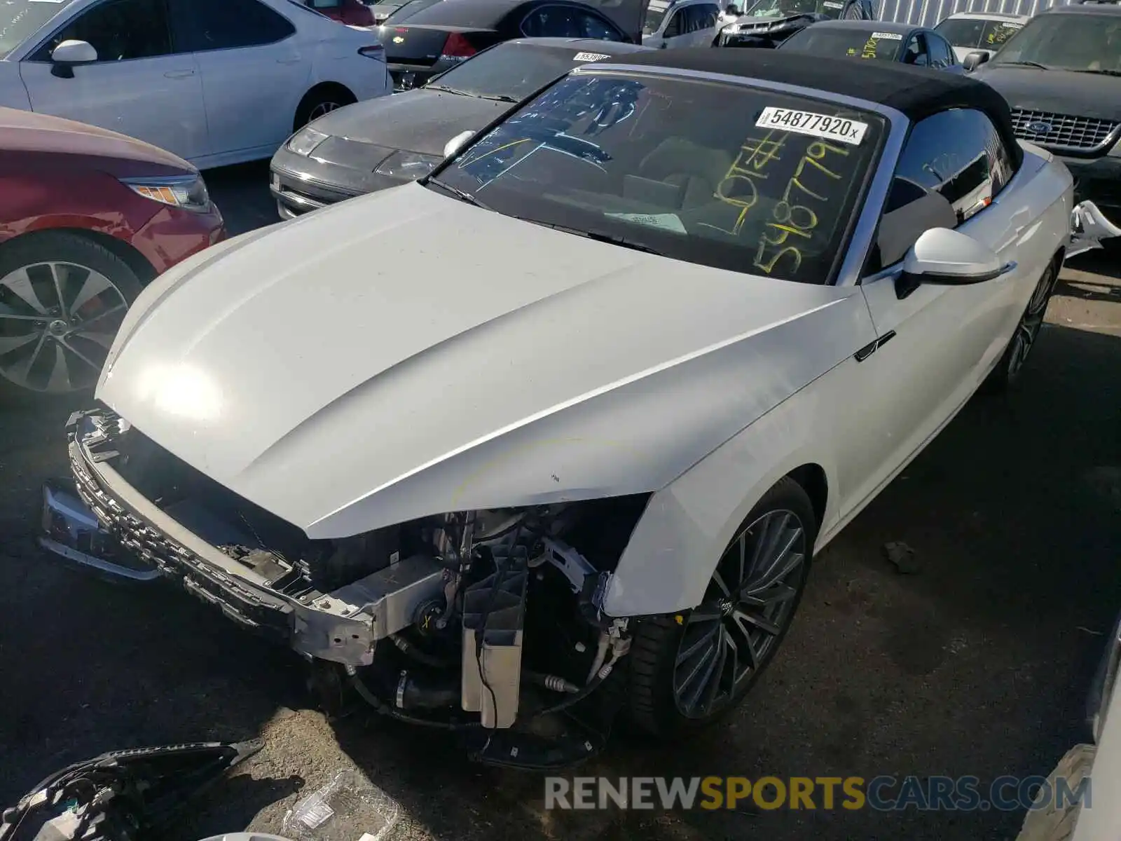 2 Photograph of a damaged car WAUYNGF59KN008763 AUDI A5 2019