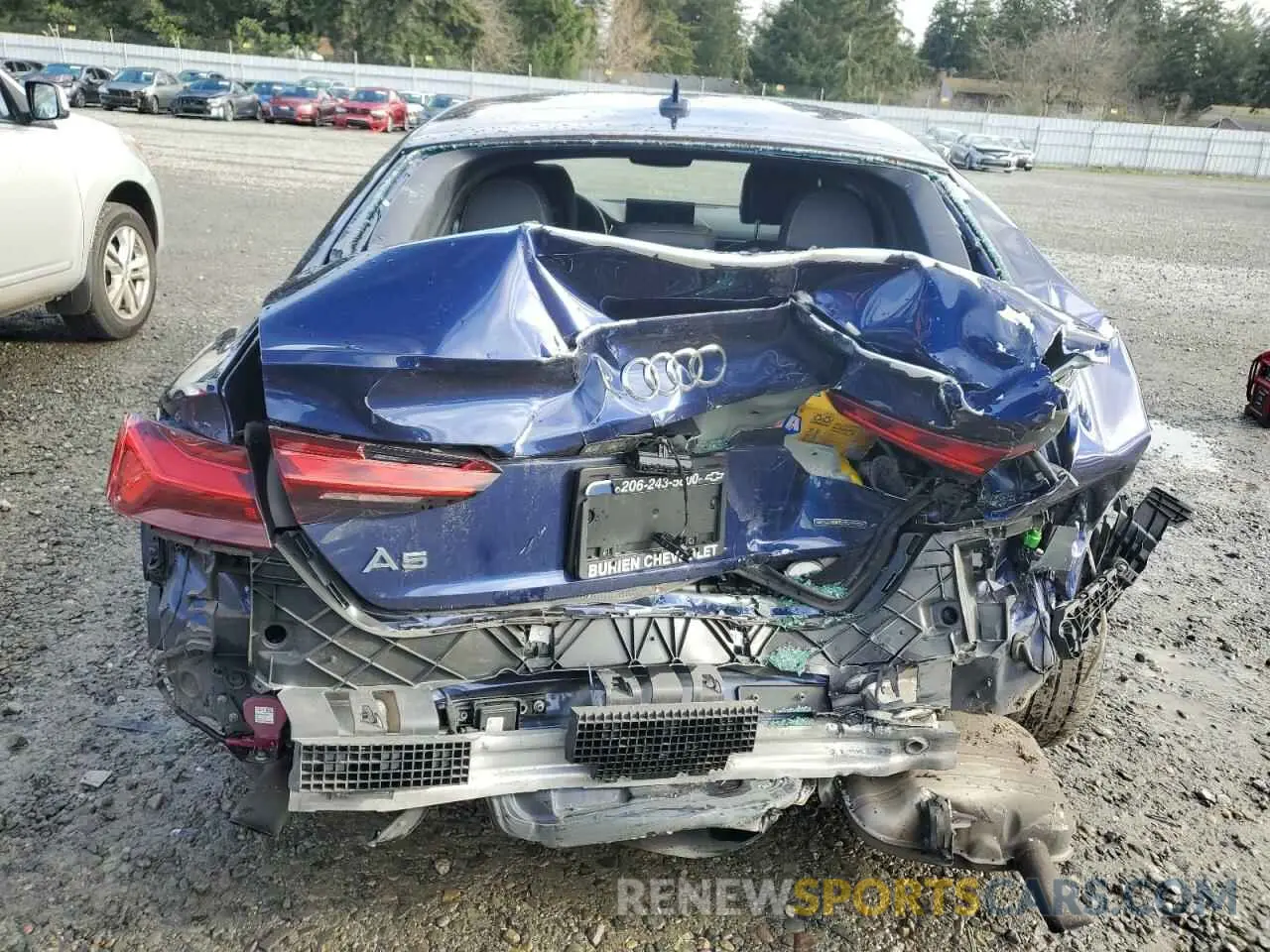 6 Photograph of a damaged car WAUANCF56LA007430 AUDI A5 2020