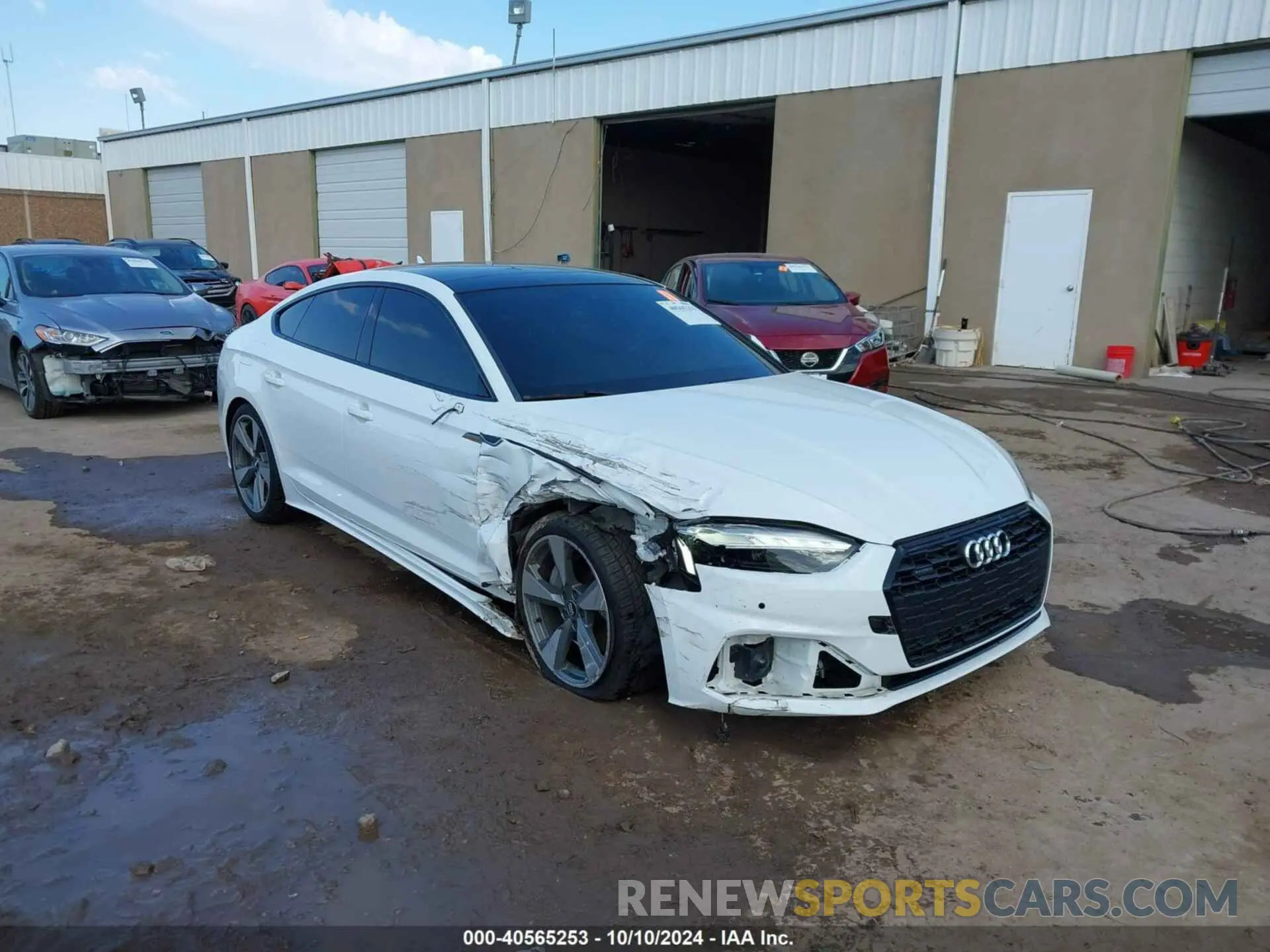 1 Photograph of a damaged car WAUCNCF50LA017671 AUDI A5 2020