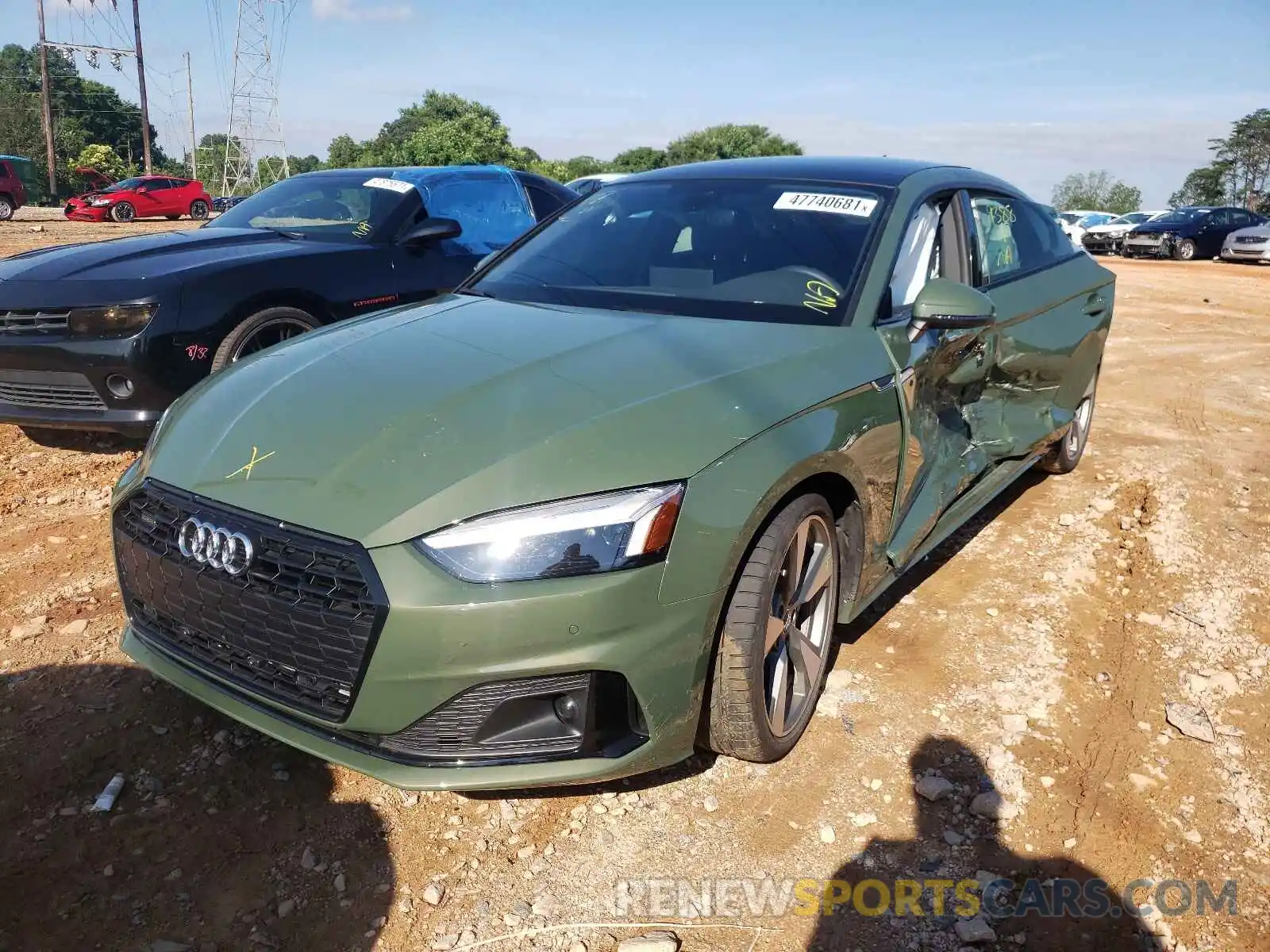 2 Photograph of a damaged car WAUCNCF51LA016903 AUDI A5 2020