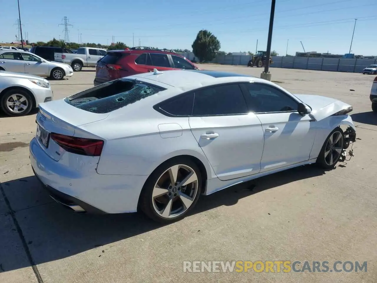 3 Photograph of a damaged car WAUCNCF52LA001052 AUDI A5 2020