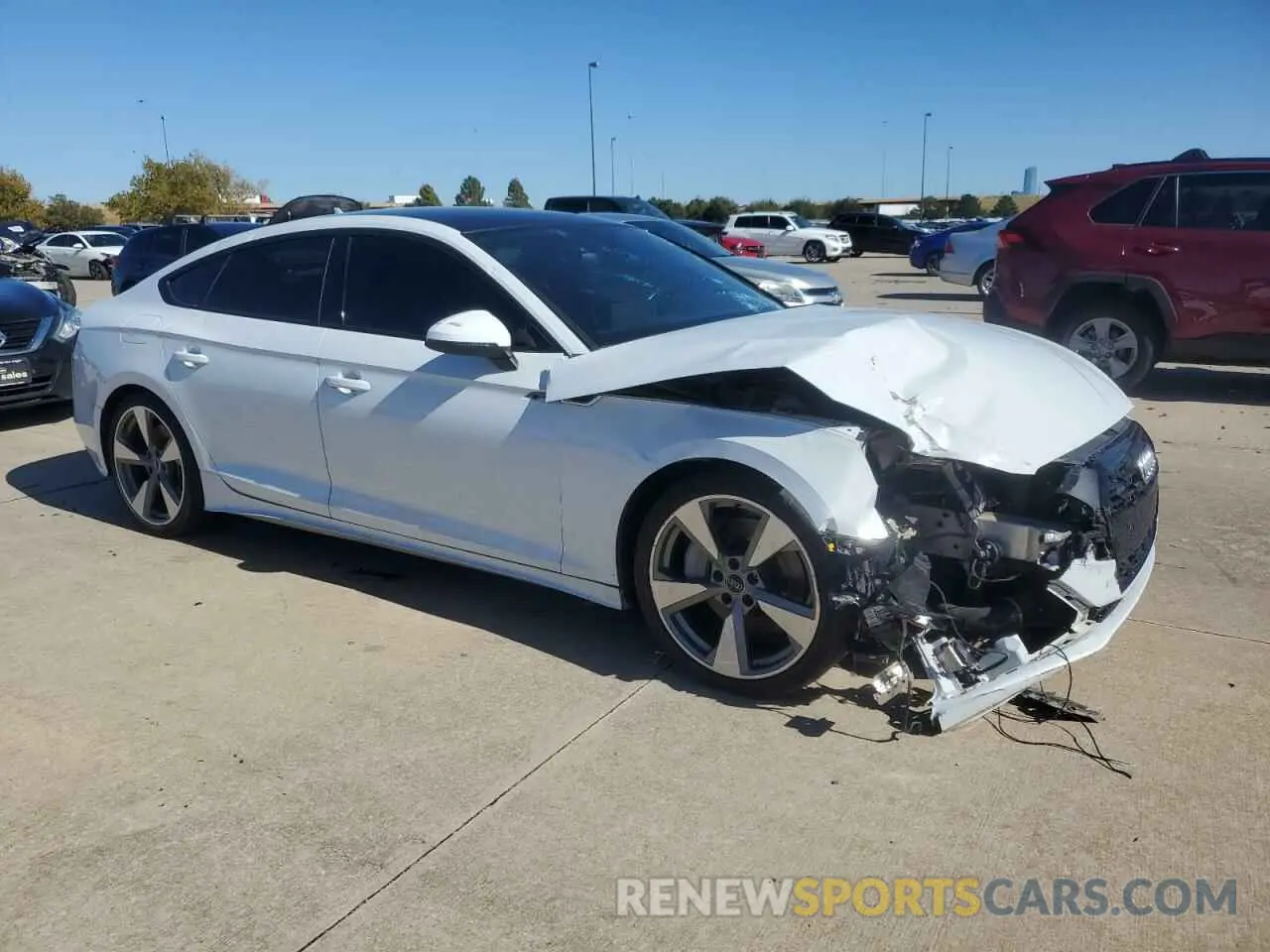 4 Photograph of a damaged car WAUCNCF52LA001052 AUDI A5 2020