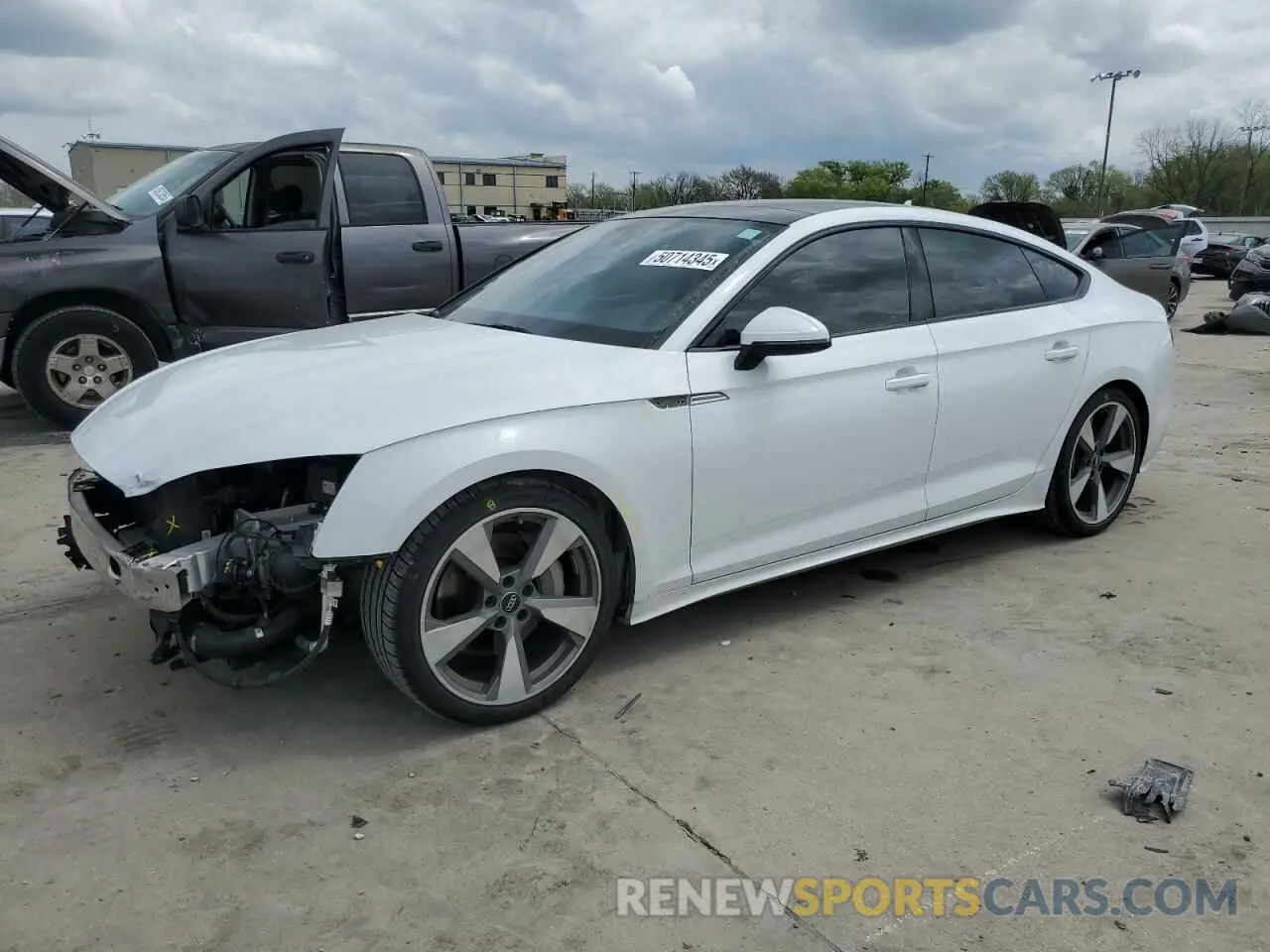 1 Photograph of a damaged car WAUCNCF53LA001464 AUDI A5 2020