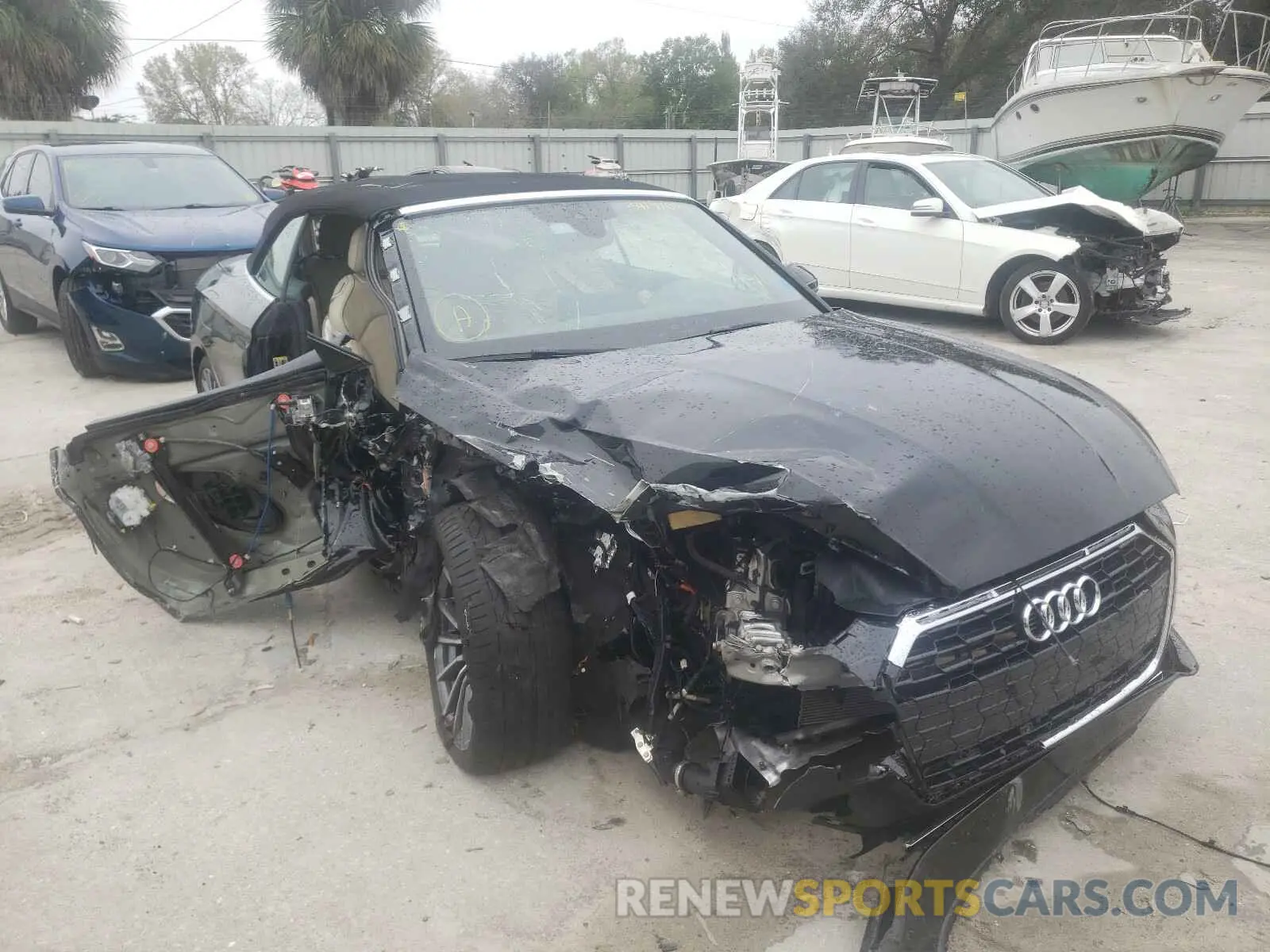 1 Photograph of a damaged car WAUWNGF59LN000364 AUDI A5 2020