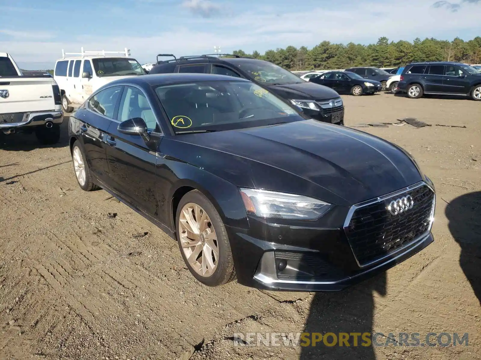 1 Photograph of a damaged car WAUABCF5XMA006551 AUDI A5 2021