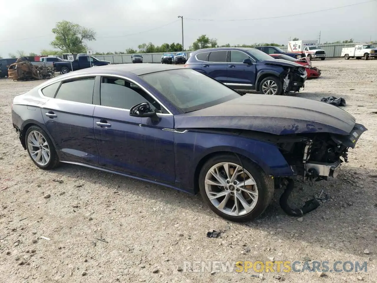 4 Photograph of a damaged car WAUABCF5XMA063056 AUDI A5 2021