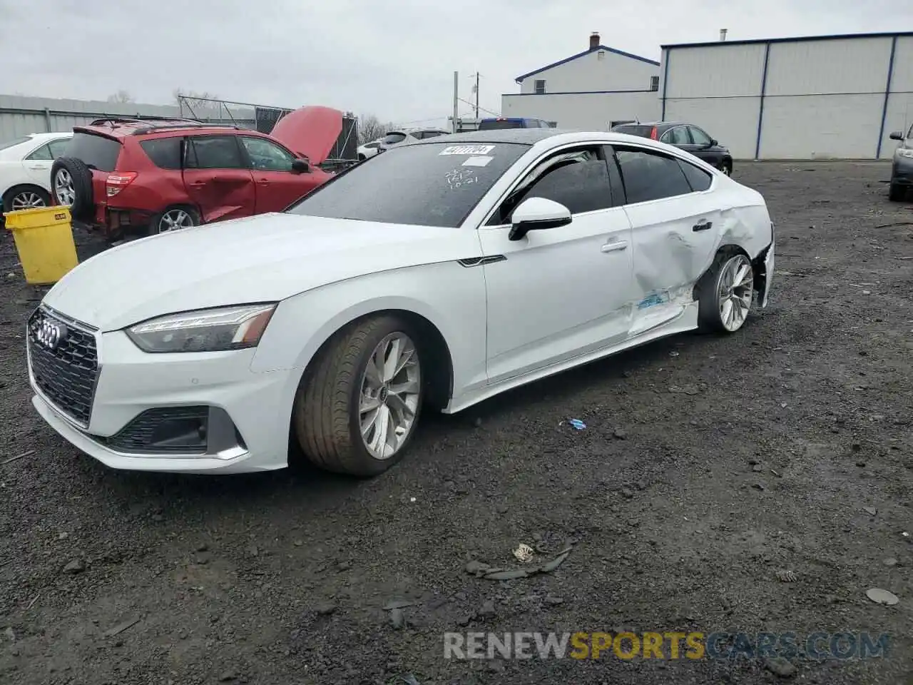 1 Photograph of a damaged car WAUCBCF58MA022885 AUDI A5 2021