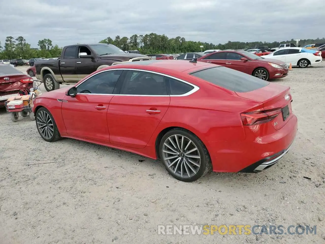 2 Photograph of a damaged car WAUCBCF5XMA041745 AUDI A5 2021