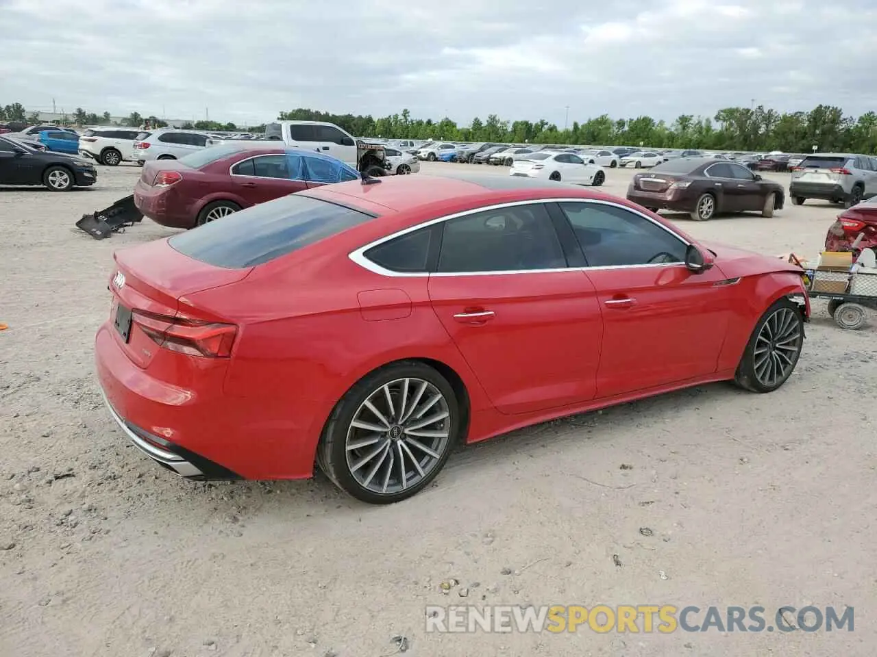 3 Photograph of a damaged car WAUCBCF5XMA041745 AUDI A5 2021