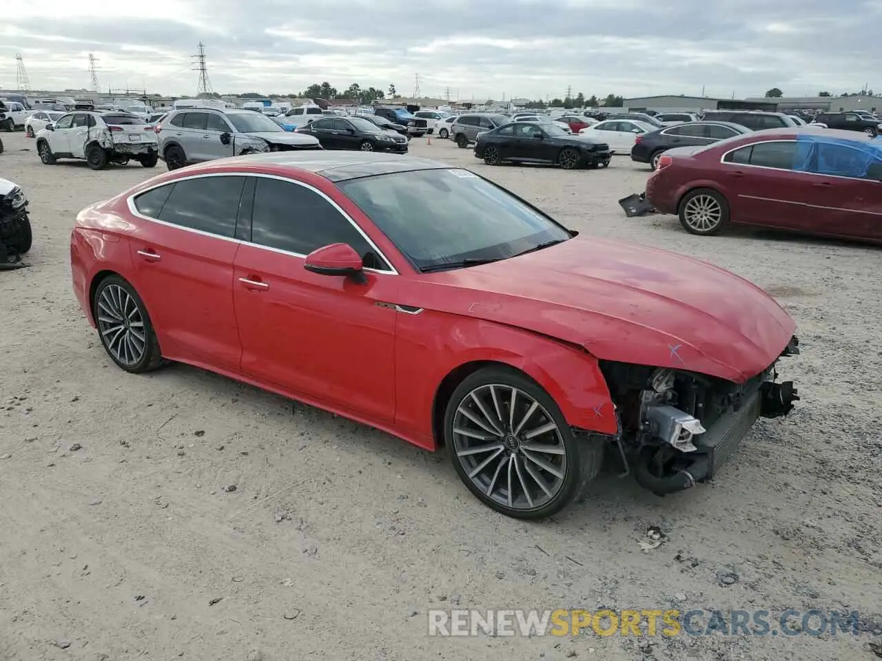 4 Photograph of a damaged car WAUCBCF5XMA041745 AUDI A5 2021