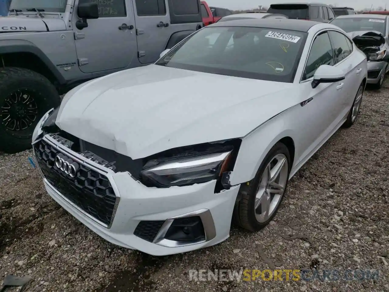 2 Photograph of a damaged car WAUDACF50MA059209 AUDI A5 2021