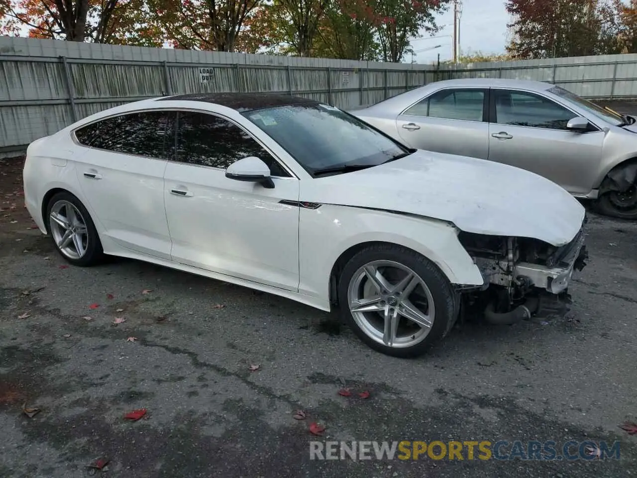 4 Photograph of a damaged car WAUDACF51MA017714 AUDI A5 2021