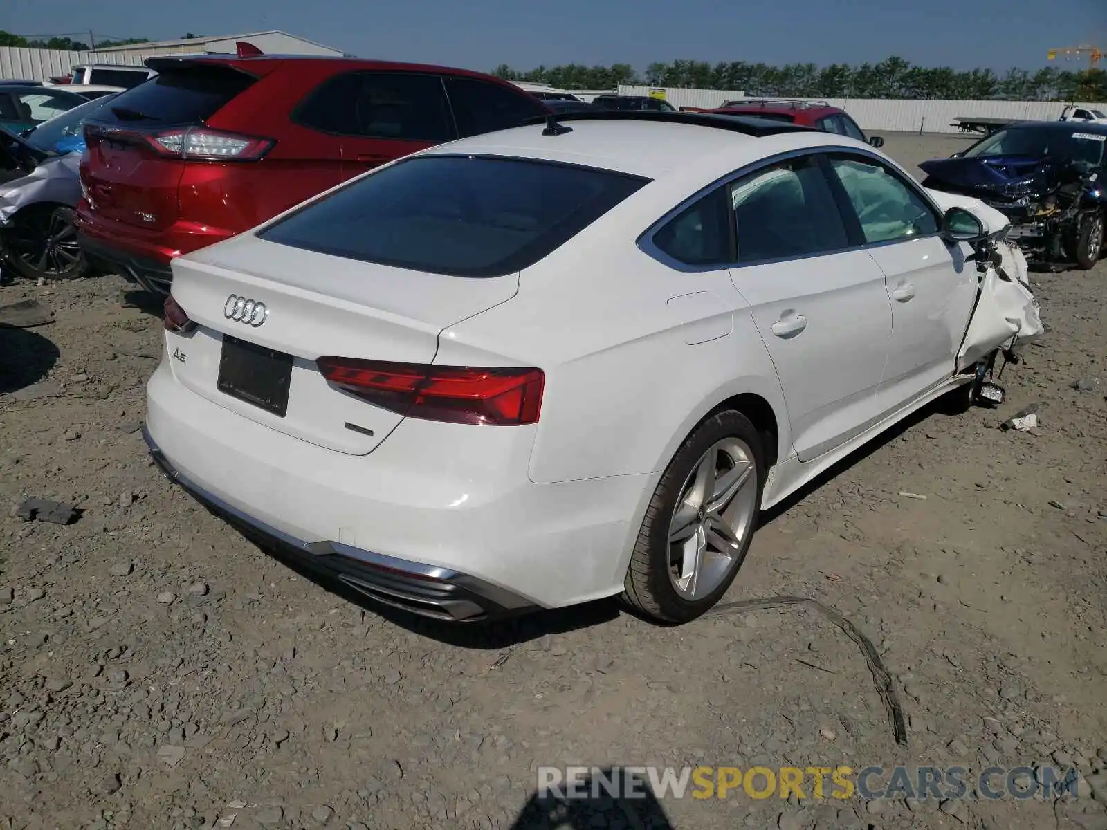 4 Photograph of a damaged car WAUDACF55MA018834 AUDI A5 2021